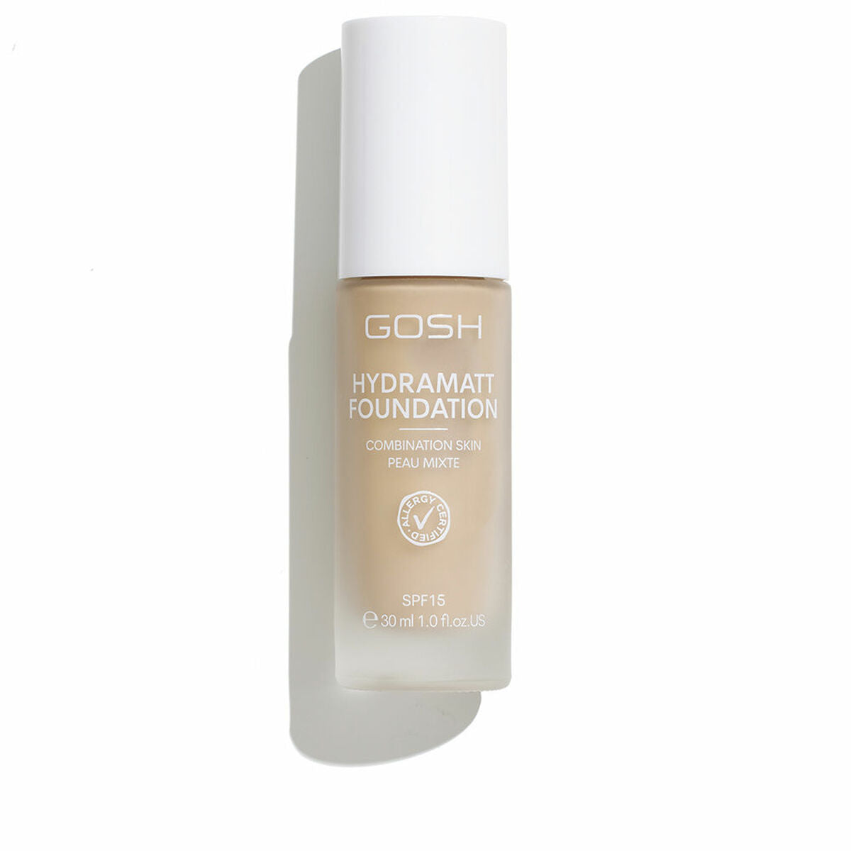 Creme Make-up Base Gosh Copenhagen HYDRAMATT Nº 006-Medium Light- Neutral Spf 15 30 ml produktemballage