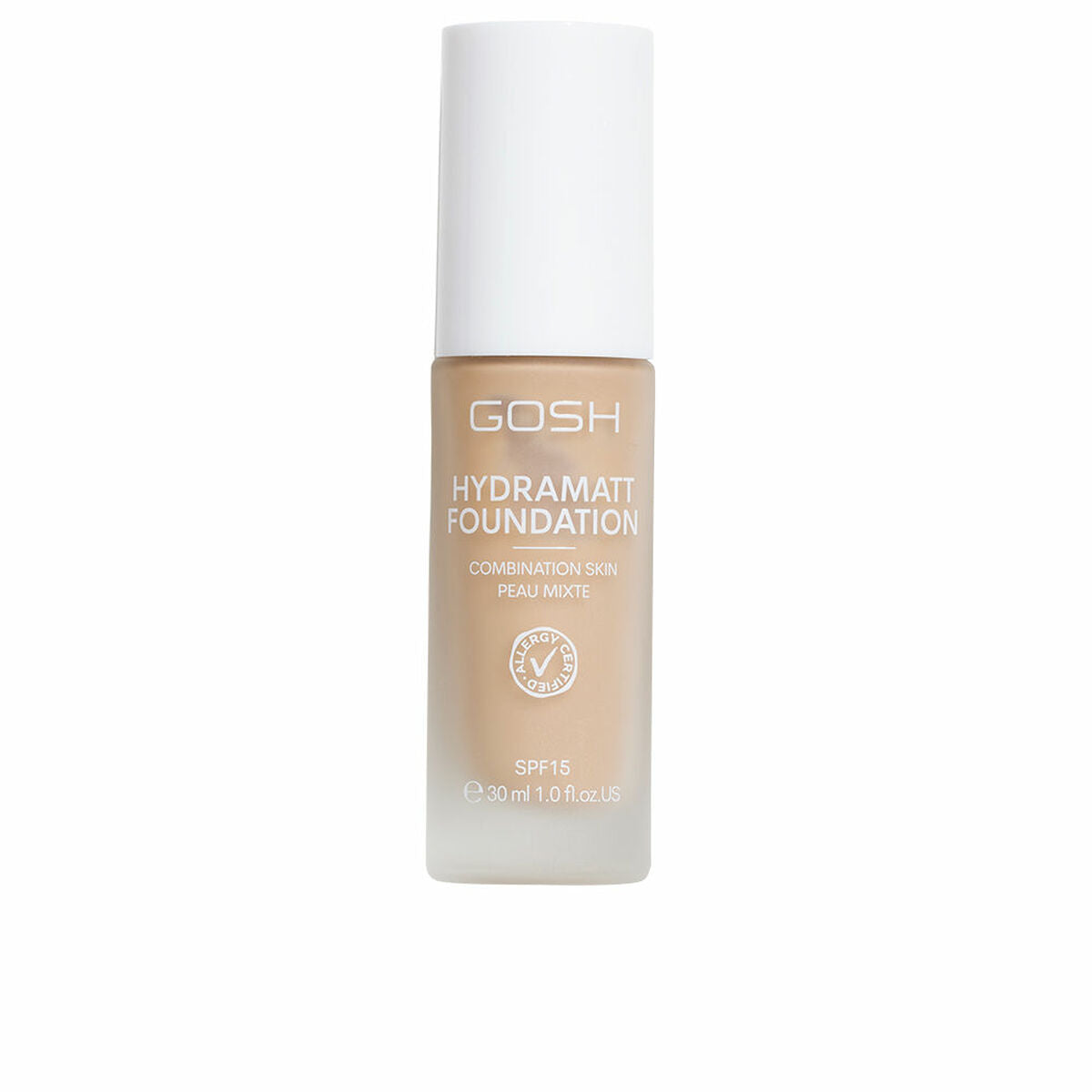 Creme Make-up Base Gosh Copenhagen HYDRAMATT Nº 008-Medium-Neutral Spf 15 30 ml produktemballage