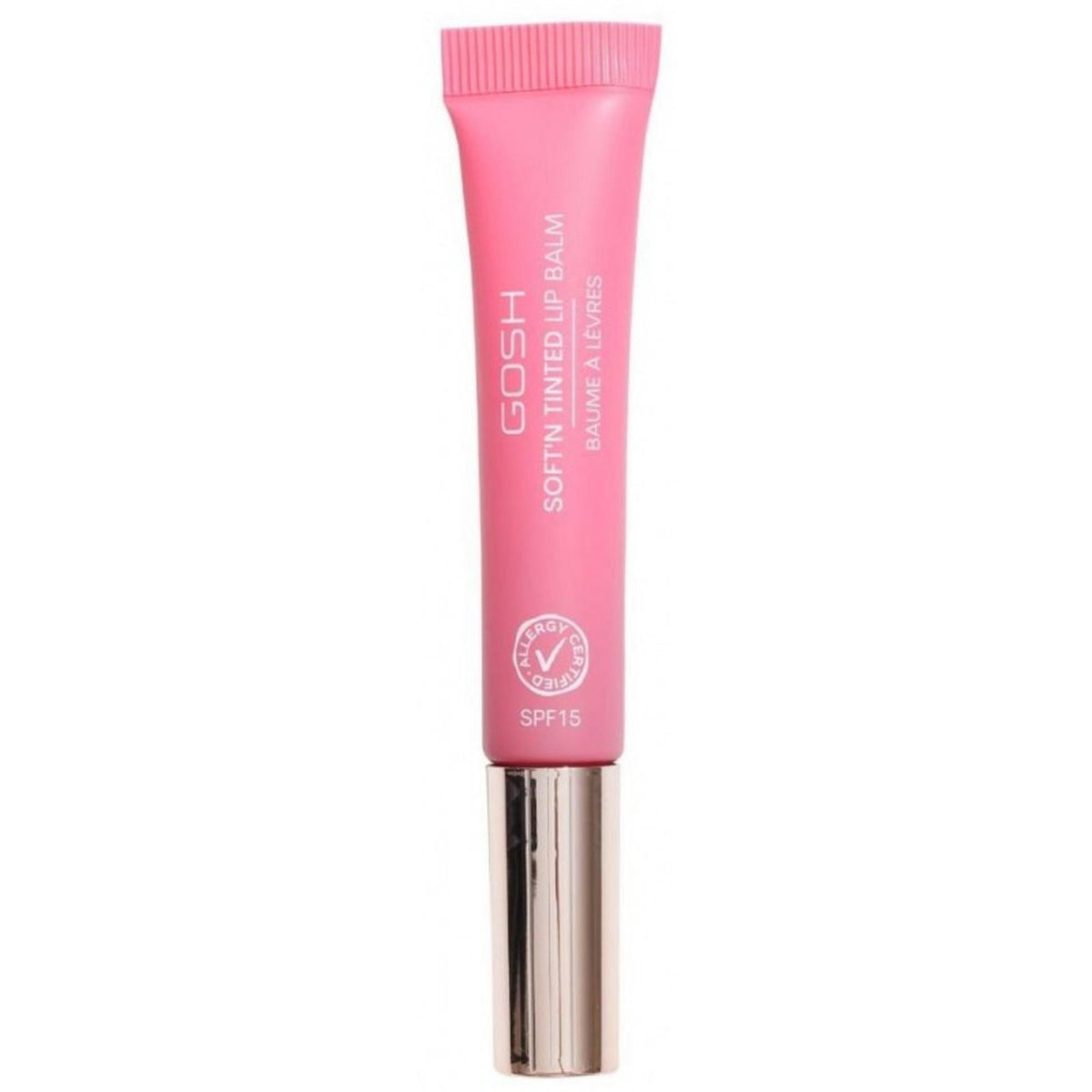 Gosh, Soft'n Clear, Vegan, High-shine, Lip Balm, 005, Pink Rose, SPF 15, 8 ml