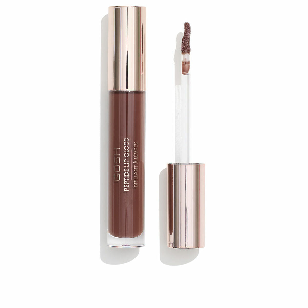 Læbestift Gosh Copenhagen PEPTIDE LIP GLOSS Nº 006-Brownie 7 ml makeup emballage