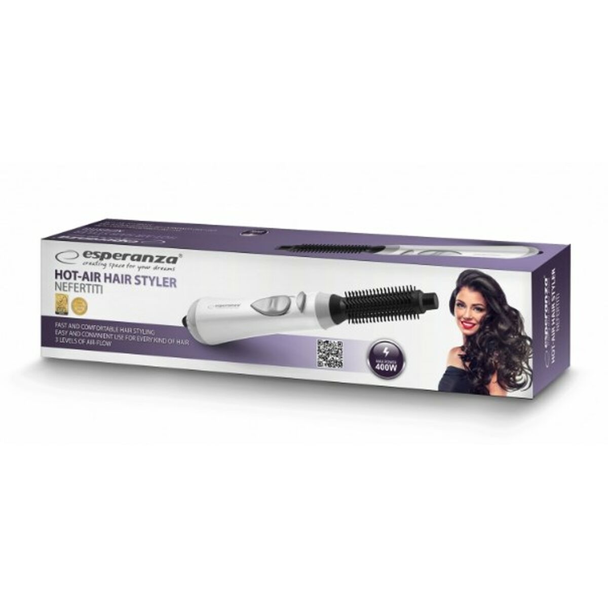 Pensel Esperanza EBL001W Hvid Sort Sort/Hvid 1 stk. produktemballage