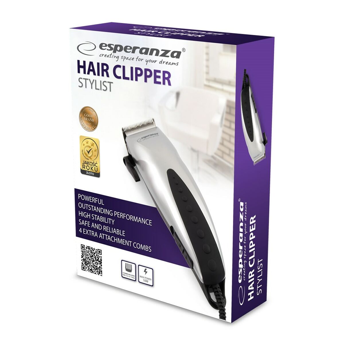 Hårklippere Esperanza EBC003 produktemballage