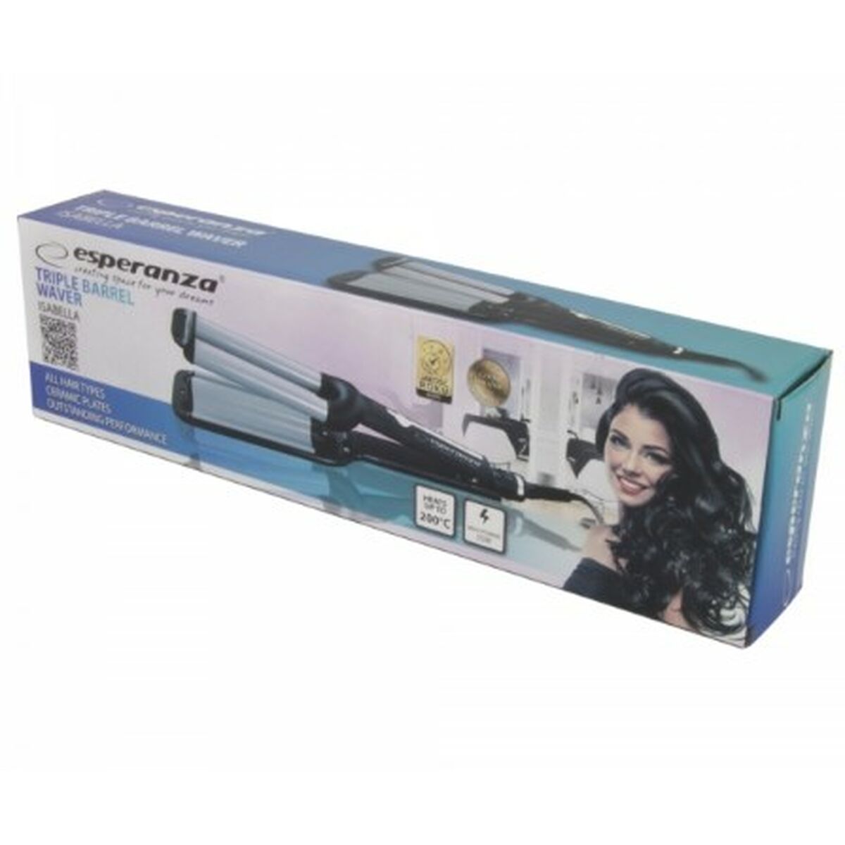 Curling Tongs Esperanza EBL013 produktemballage