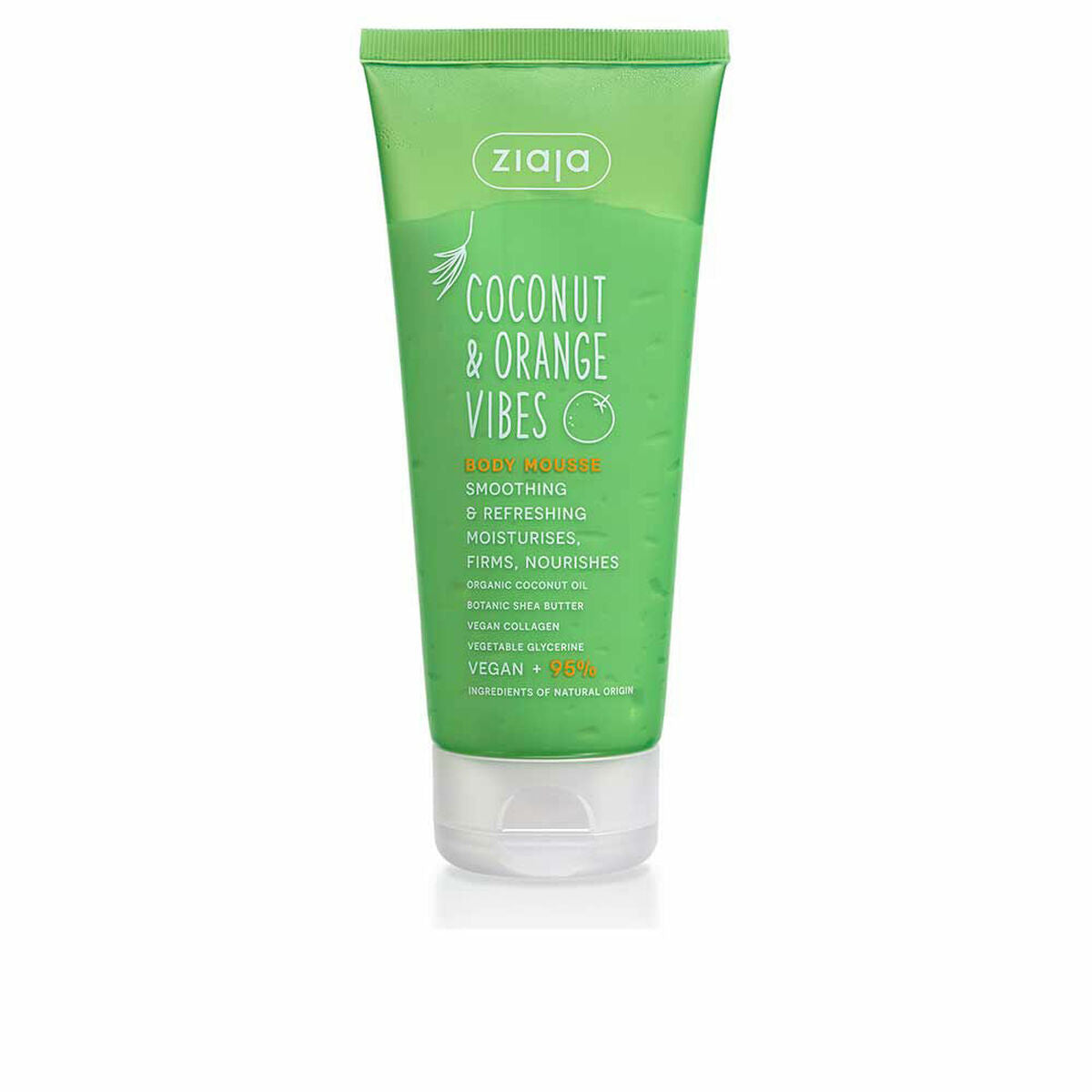 Body Cream Ziaja Coconut & Orange Vibes 200 ml Mousse til kvinder hudplejeemballage