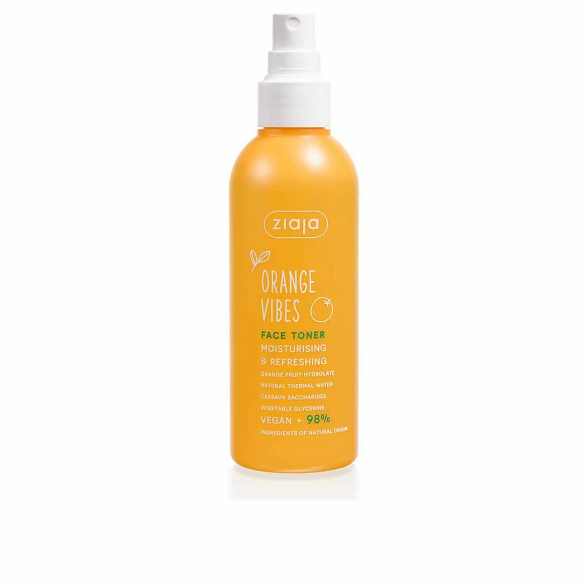 Ansigtstoner Ziaja Orange Vibes 190 ml hudplejeemballage