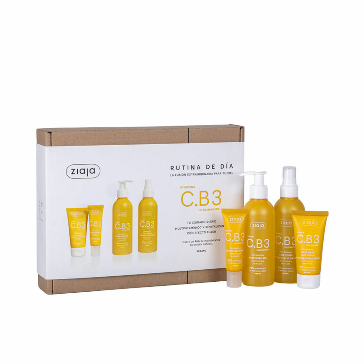 Make-up sæt Ziaja VITAMINA C.B3 NIACINAMIDA 4 stks produktemballage