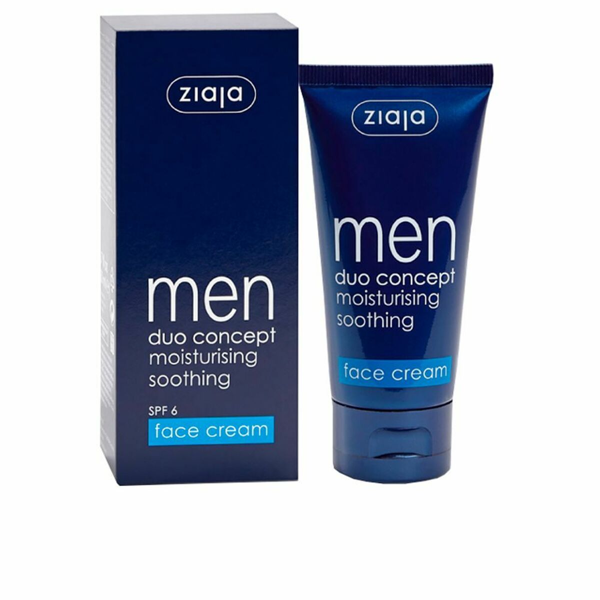 Hydrating Facial Cream Ziaja Men Spf 6 50 ml for Men hudplejeemballage