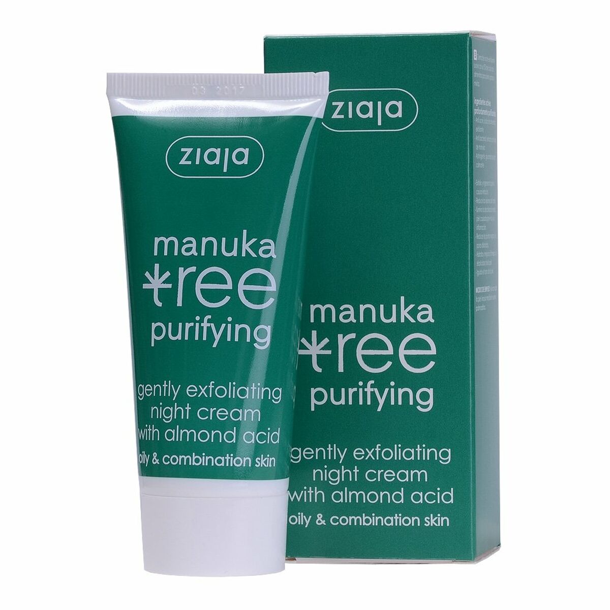 Natcreme Ziaja Manuka 50 ml til kvinder hudpleje emballage