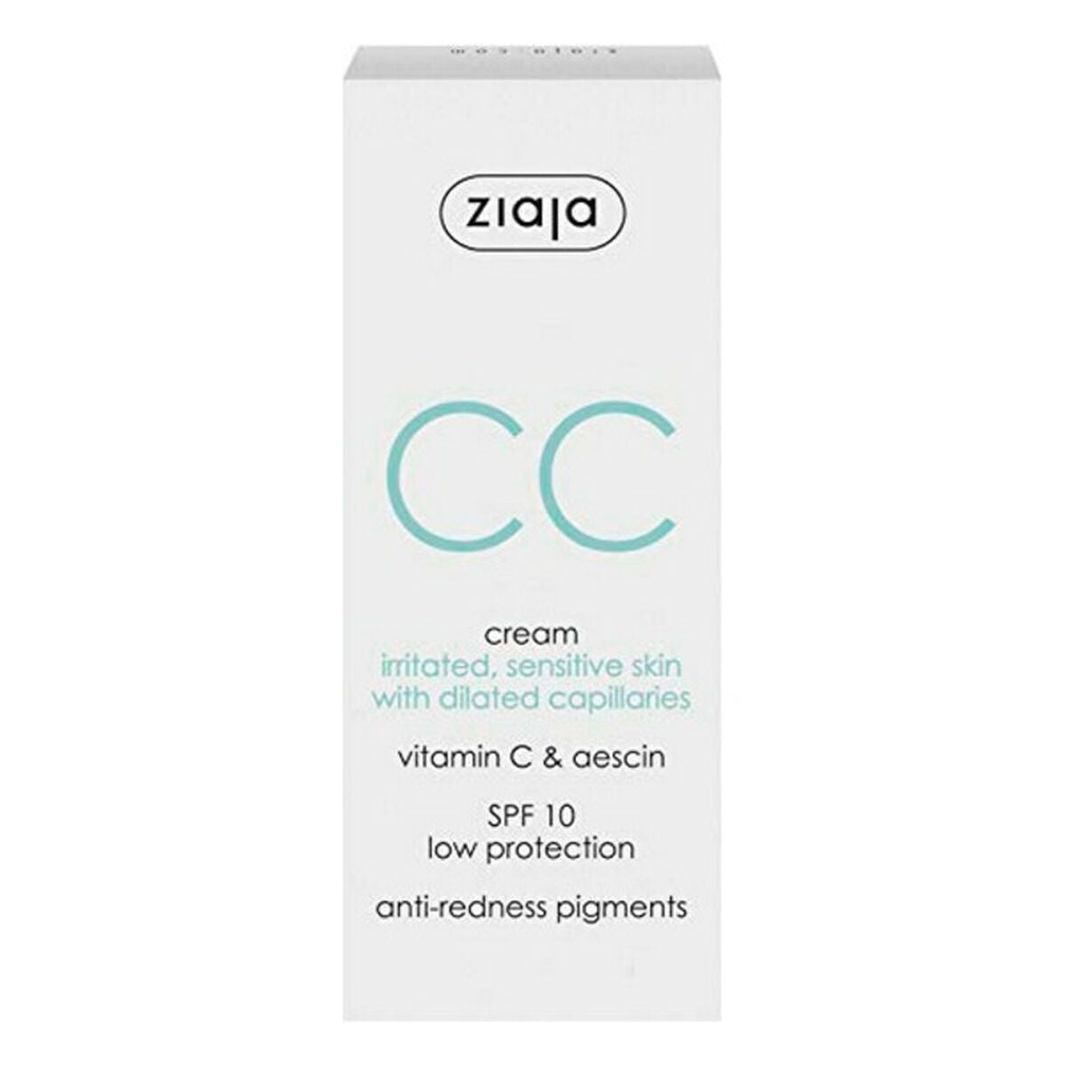 CC Cream Ziaja Cc Cream Spf 10 50 ml hudplejeemballage