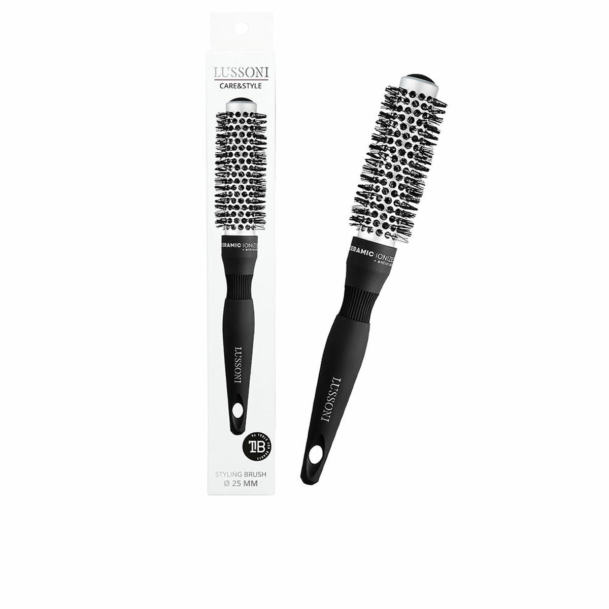 Styling Brush Lussoni Care Style Keramik Ø 25 mm produktemballage