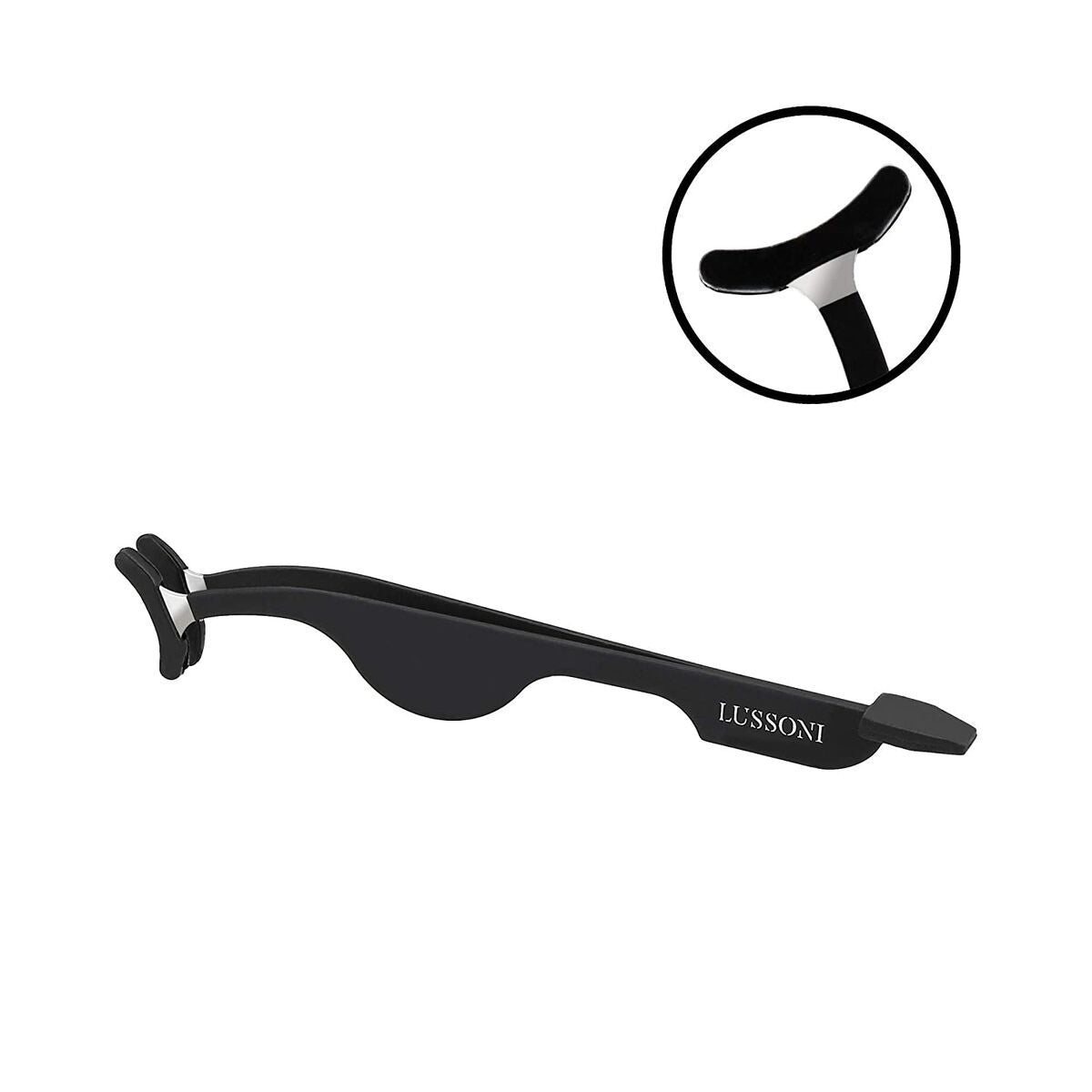 Falske øjenvippeapplikator Lussoni Rustfrit stål (1 enhed) produktemballage