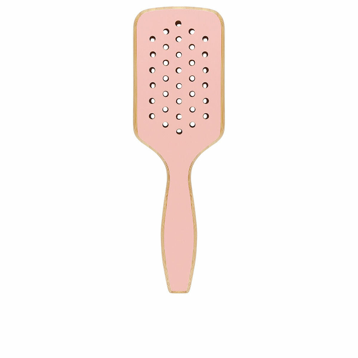 Detangling Hairbrush Ilū Bamboom Pink Squared produktemballage