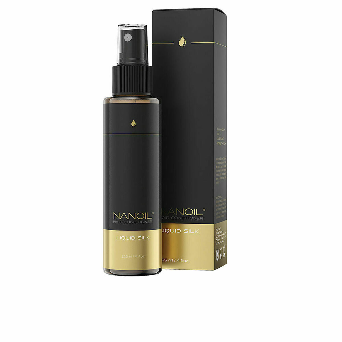 To-faset balsam Nanoil Hair Conditioner 125 ml Silk Softing for Women balsamflaske