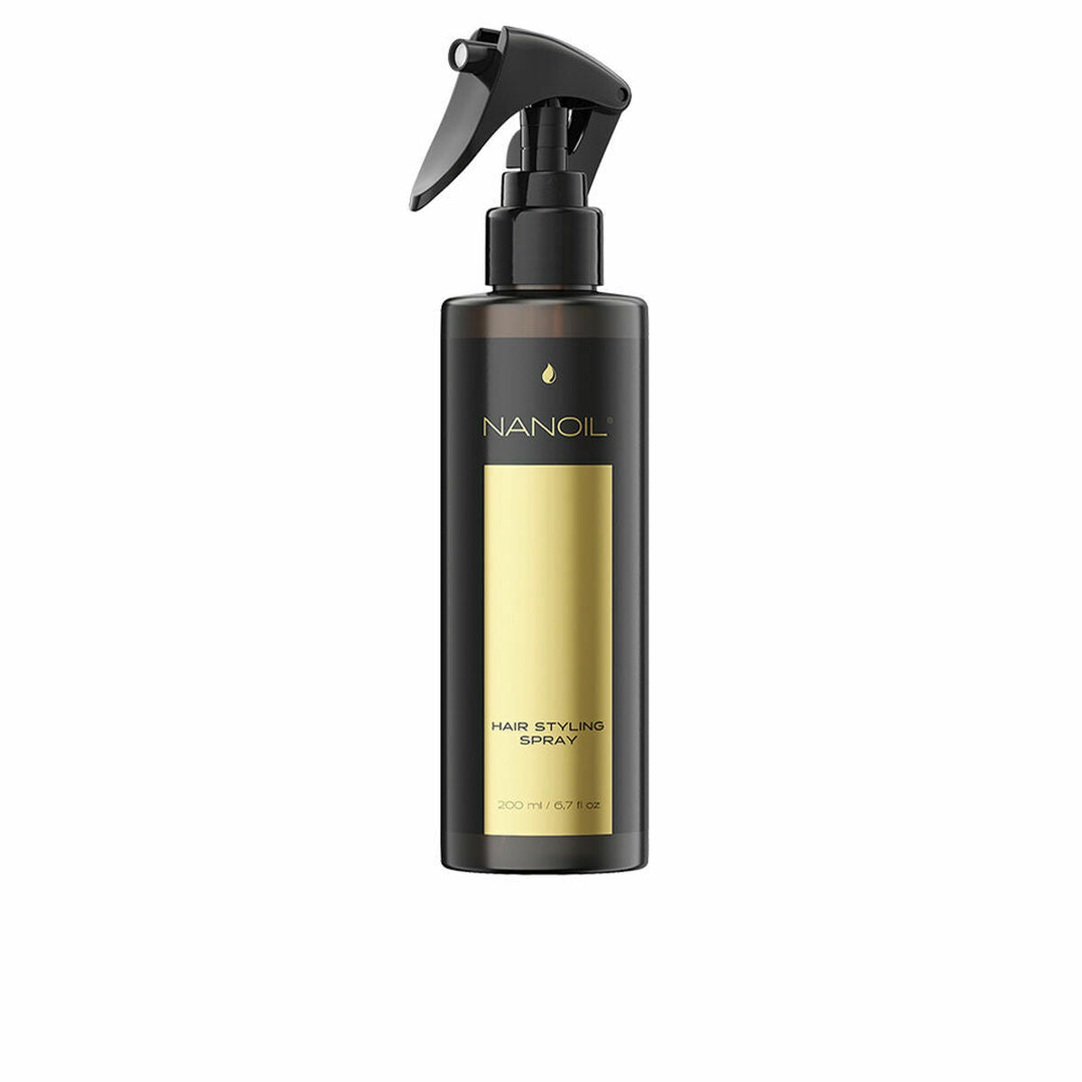 Styling Spray Nanoil Hair Styling 200 ml Frizz kontrol til Damer produktemballage