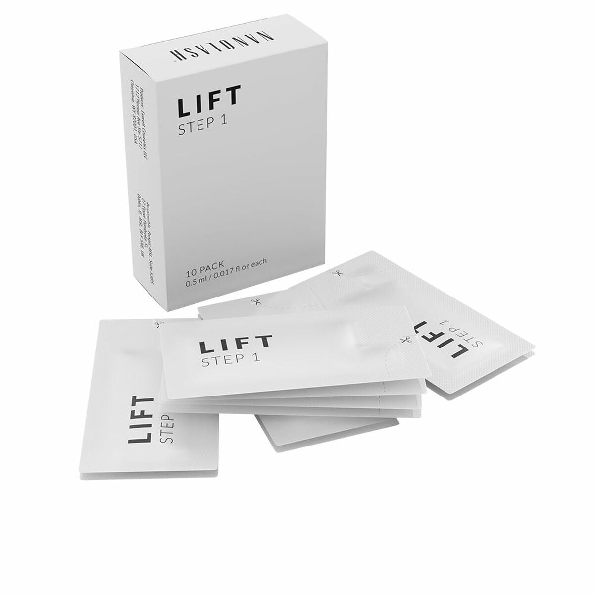 Creme til øjenområdet Nanolash LIFT TRIN 1 (10 enheder) til kvinders hudplejeemballage