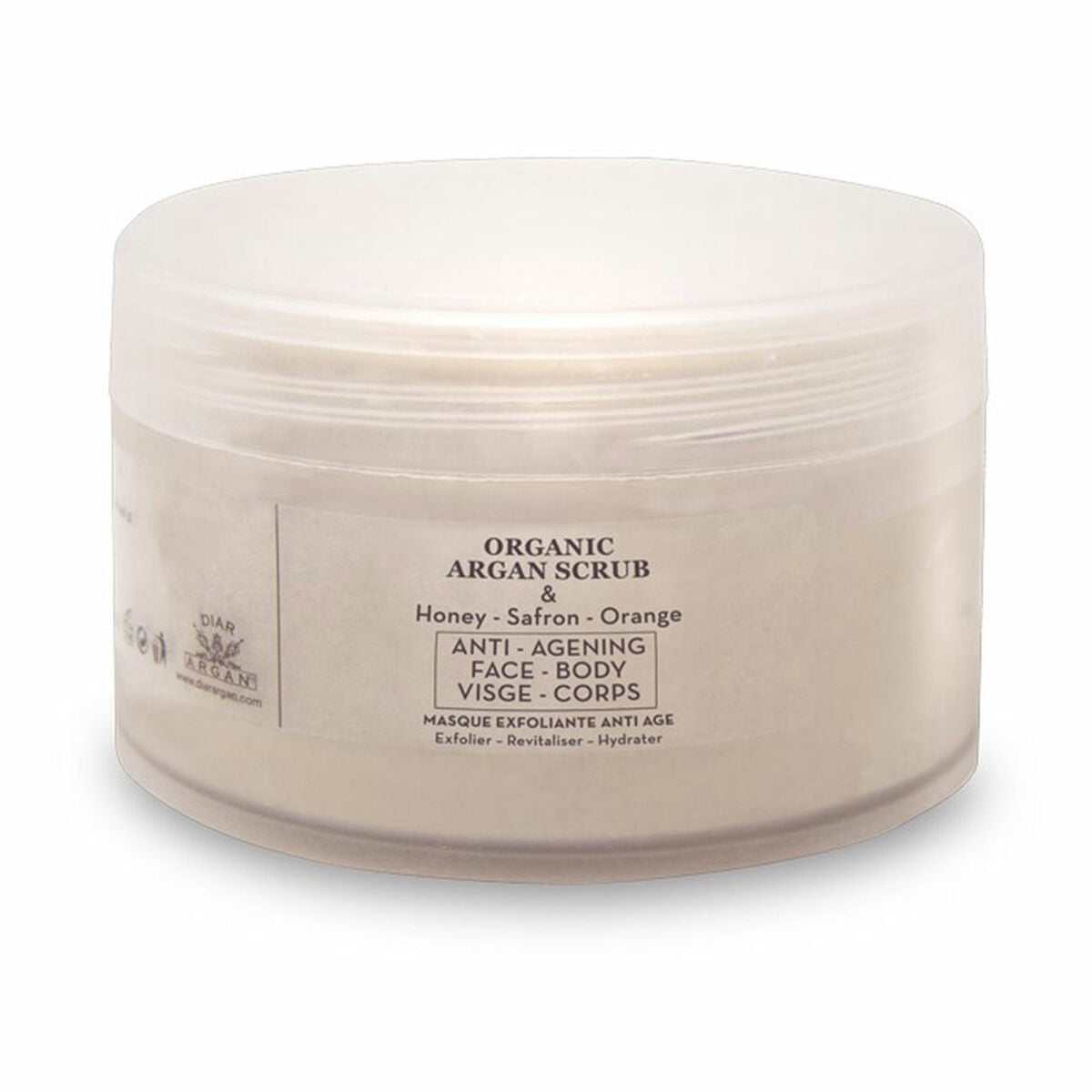 Facial Exfoliator Diar Argan 200 ml Revitaliserende produktemballage