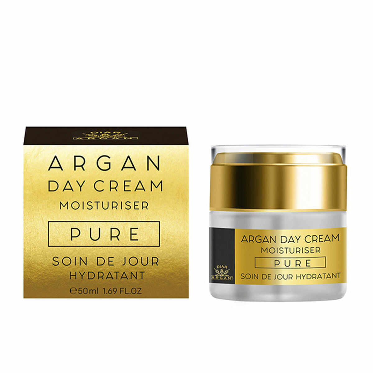 Dagcreme Diar Argan 50 ml Moisturizing Argan Shea for Women hudplejeemballage