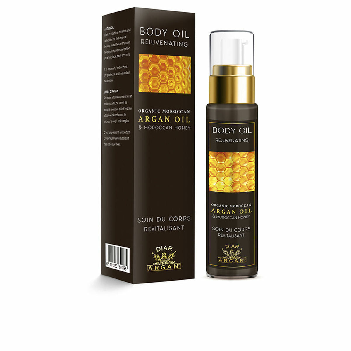 Body Oil Diar Argan Aceite Corporal Rejuvenecedor 50 ml produktemballage