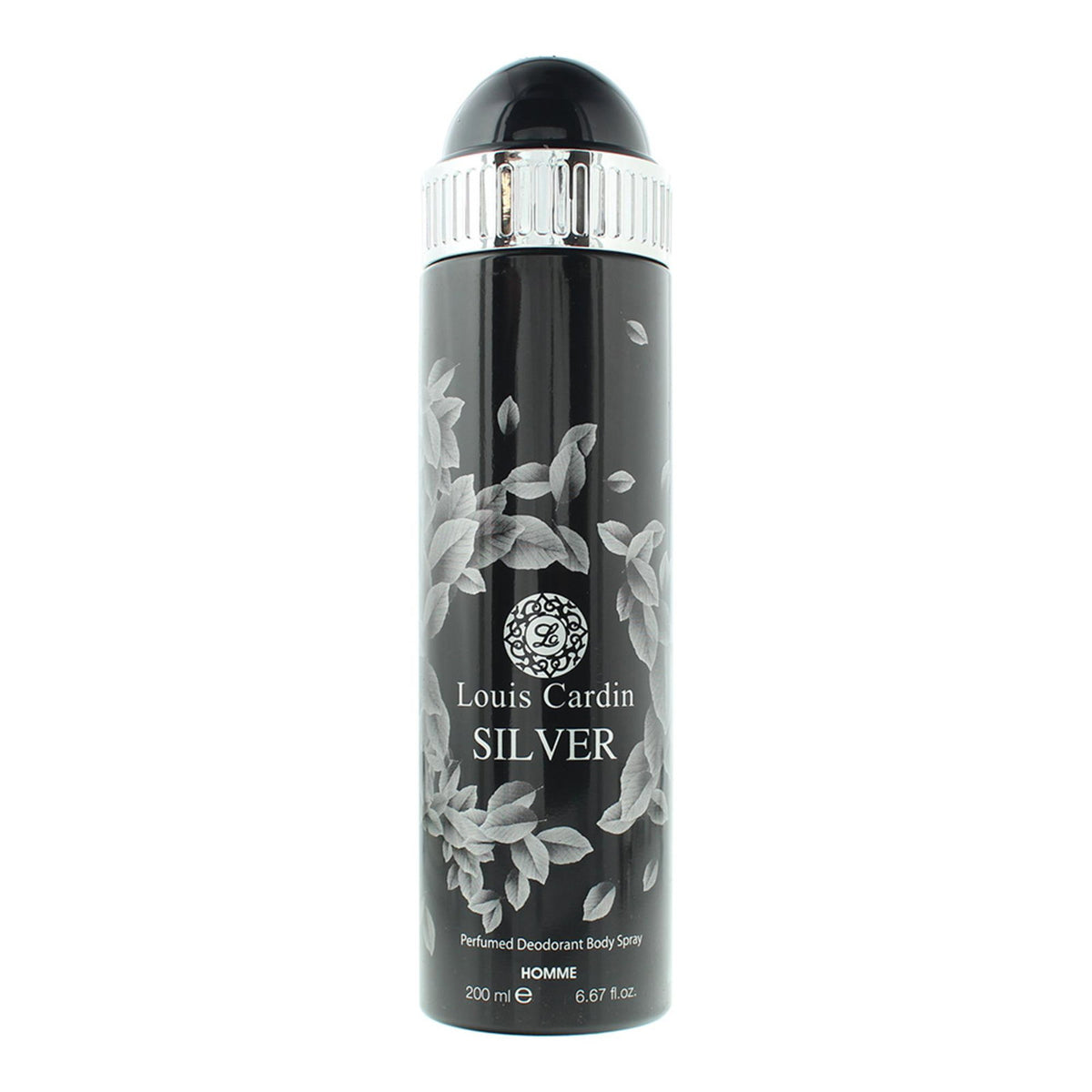 Louis Cardin, Silver, Deodorant Spray, For Men, 200 ml