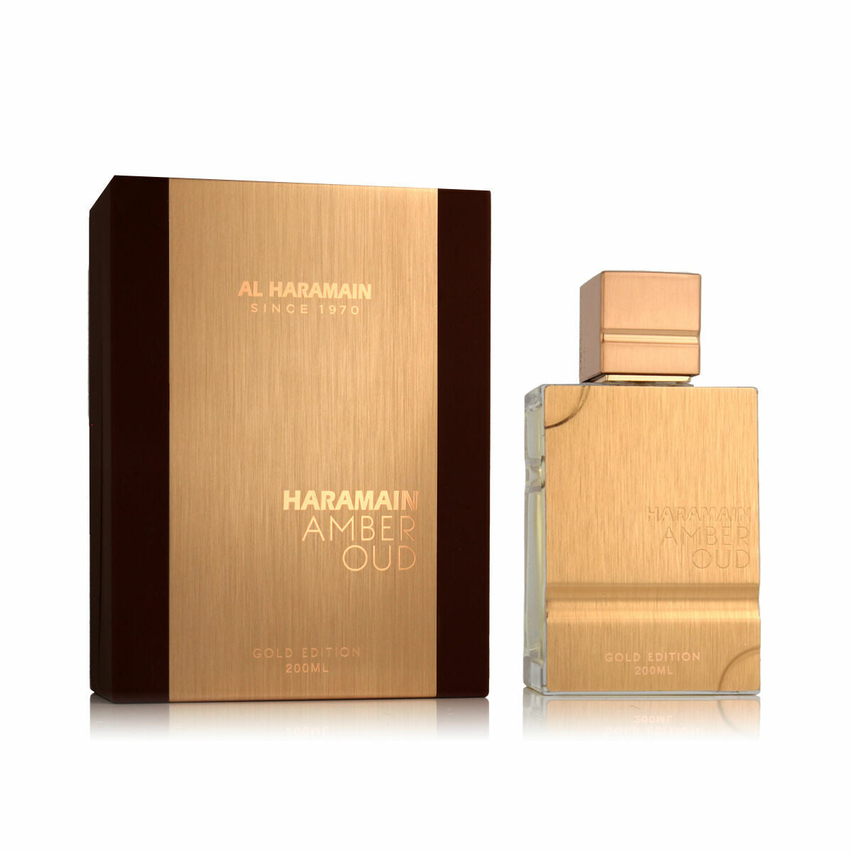 Unisex parfume Al Haramain Amber Oud Gold Edition produktemballage