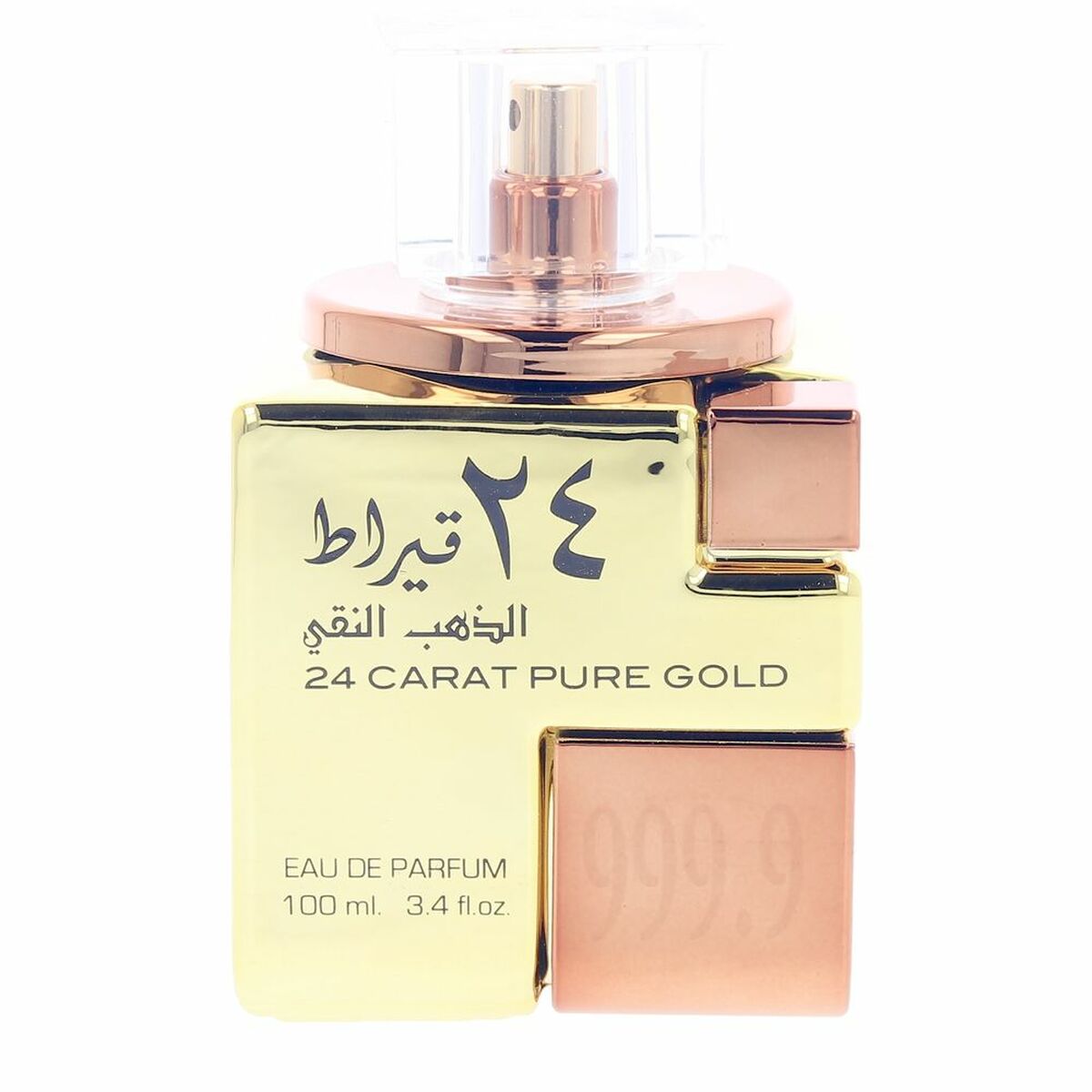 Unisex parfume Lattafa 24 CARAT PURE GOLD 24 Carat Pure Gold 100 ml til kvinder produkt emballage