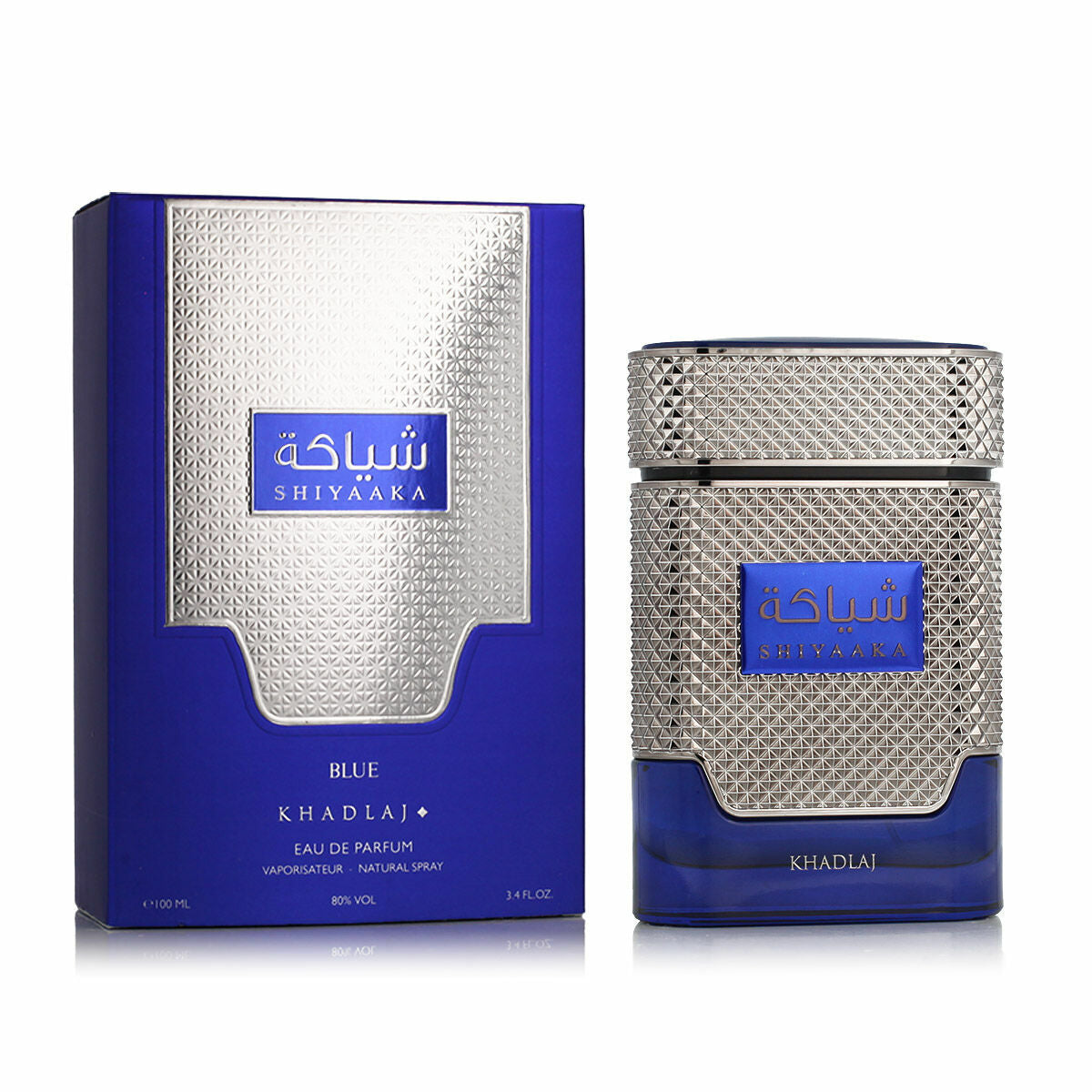 Dameparfume Khadlaj SHIYAAKA BLÅ 100 ml produktemballage