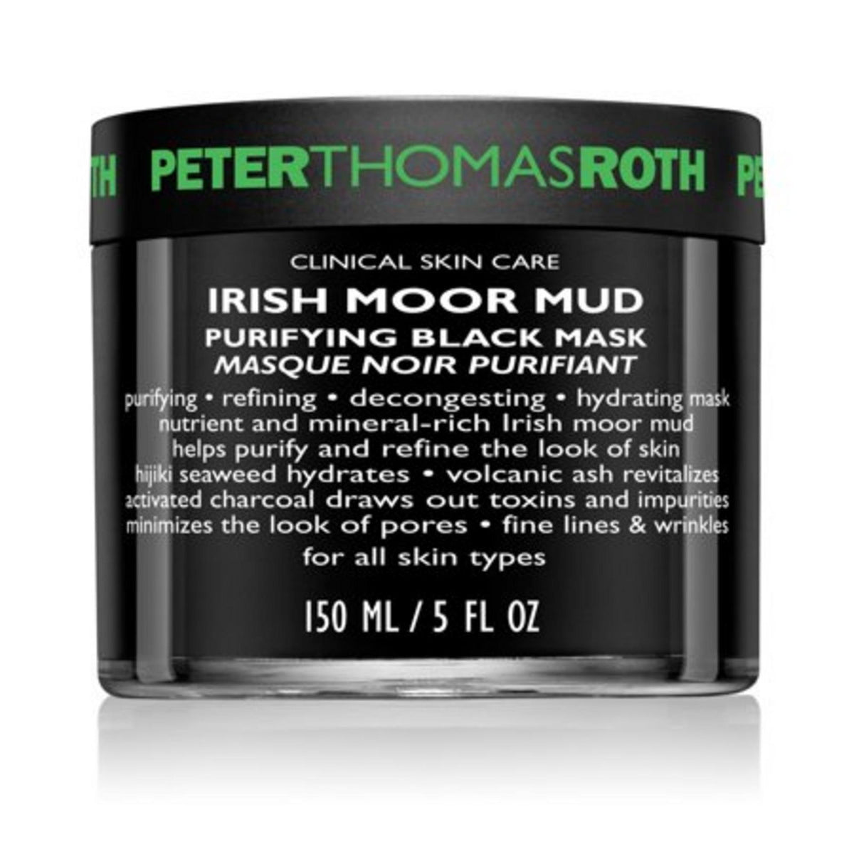 Peter Thomas Roth, Irish Moor Mud Purifying Black Mask, Purifying and Decongesting, Mud Mask, For Face, 150 ml
