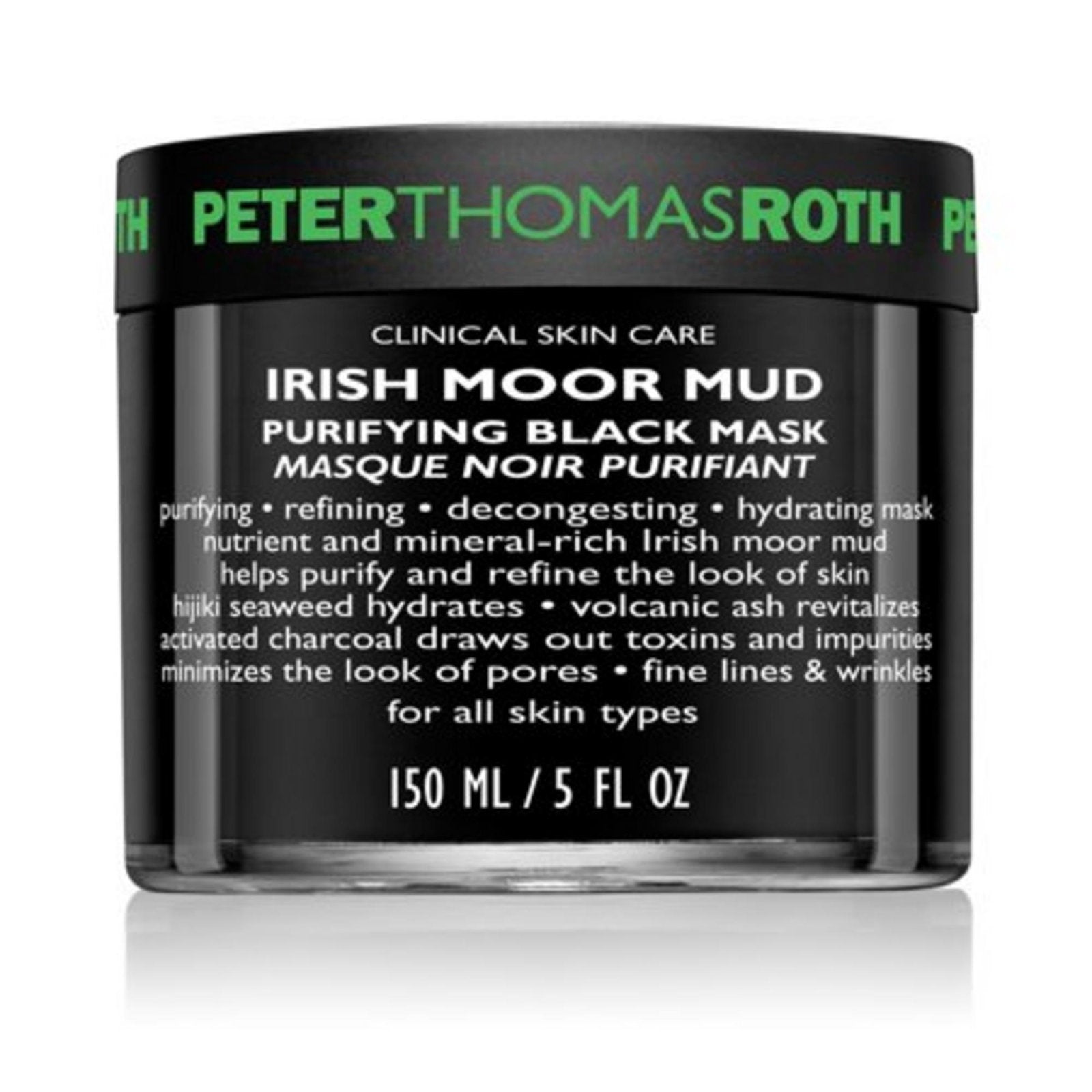 Peter Thomas Roth, Irish Moor Mud Purifying Black Mask, Purifying and Decongesting, Mud Mask, For Face, 150 ml