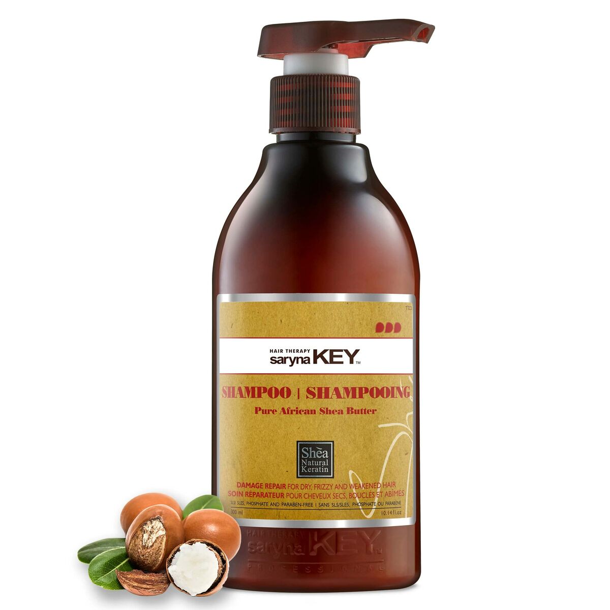 Shampoo DAMAGE REPAIR 300 ml til kvinder shampooflaske