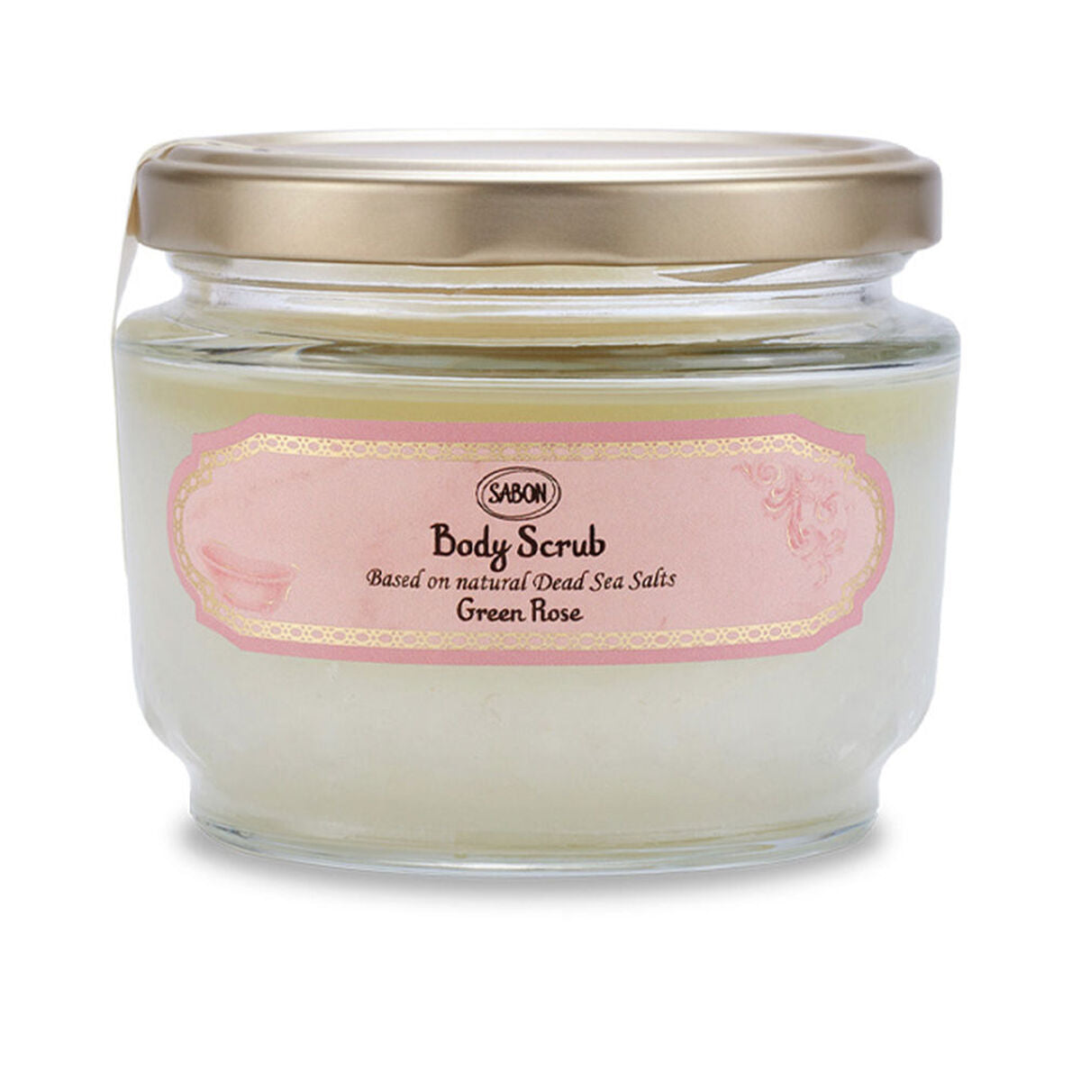 Body Exfoliator Sabon Green Rose 320 g produktemballage