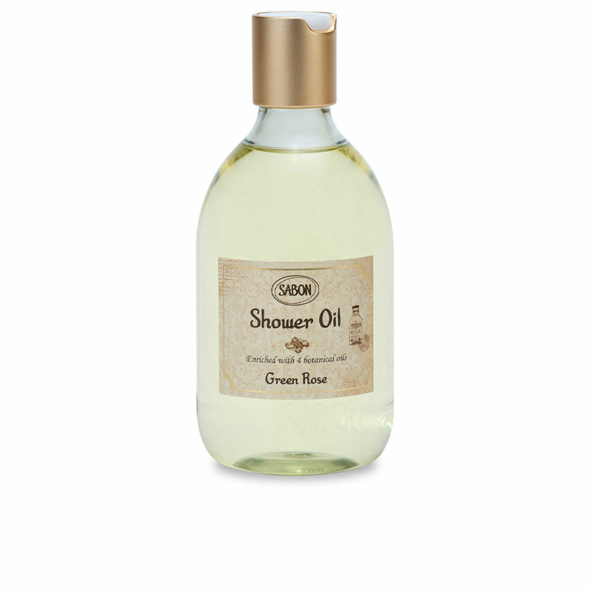 Shower Oil Sabon Green Rose 300 ml produktemballage