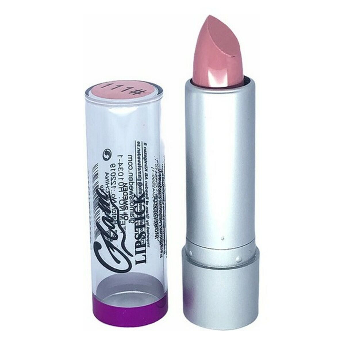 Læbestift Silver Glam Of Sweden (3,8 g) 111-støvet pink makeup-emballage 3,8 g