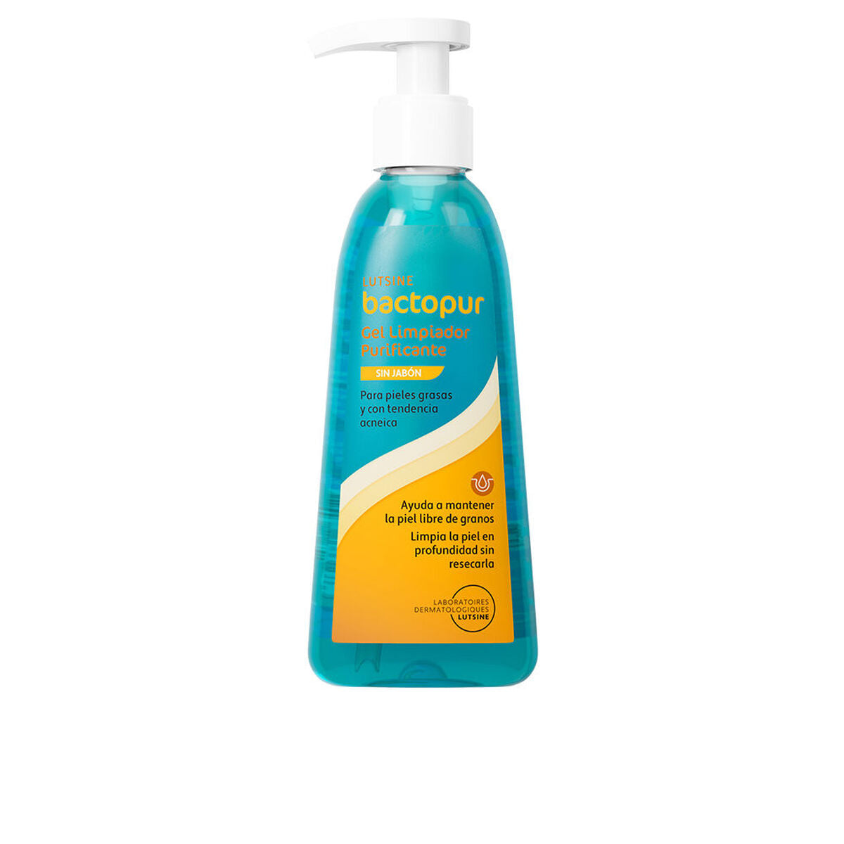 Facial Cleansing Gel Lutsine BACTOPUR 200 ml hudplejeemballage