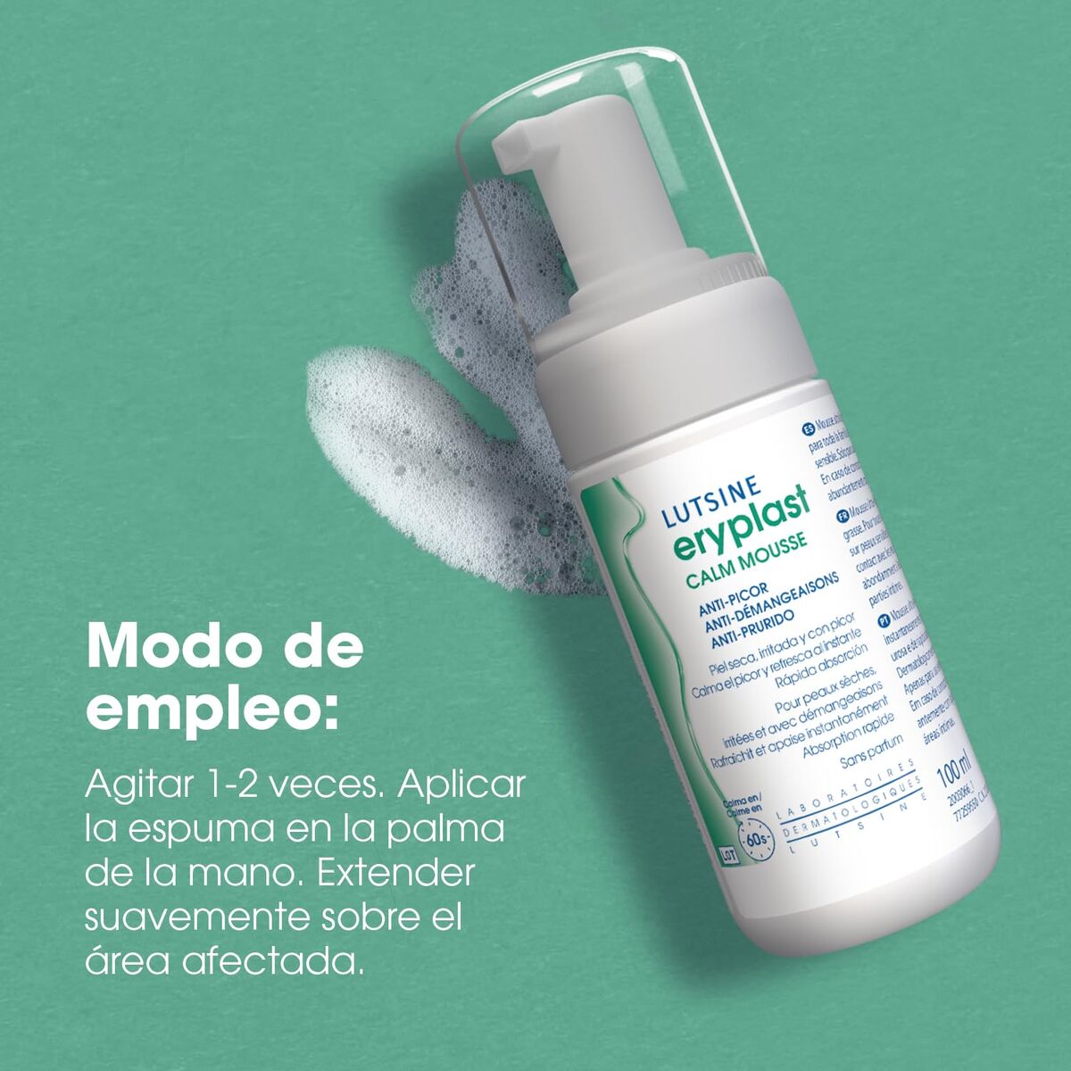 Beroligende balsam mod kløe og irriteret hud Lutsine ERYPLAST CALM 100 ml produktemballage