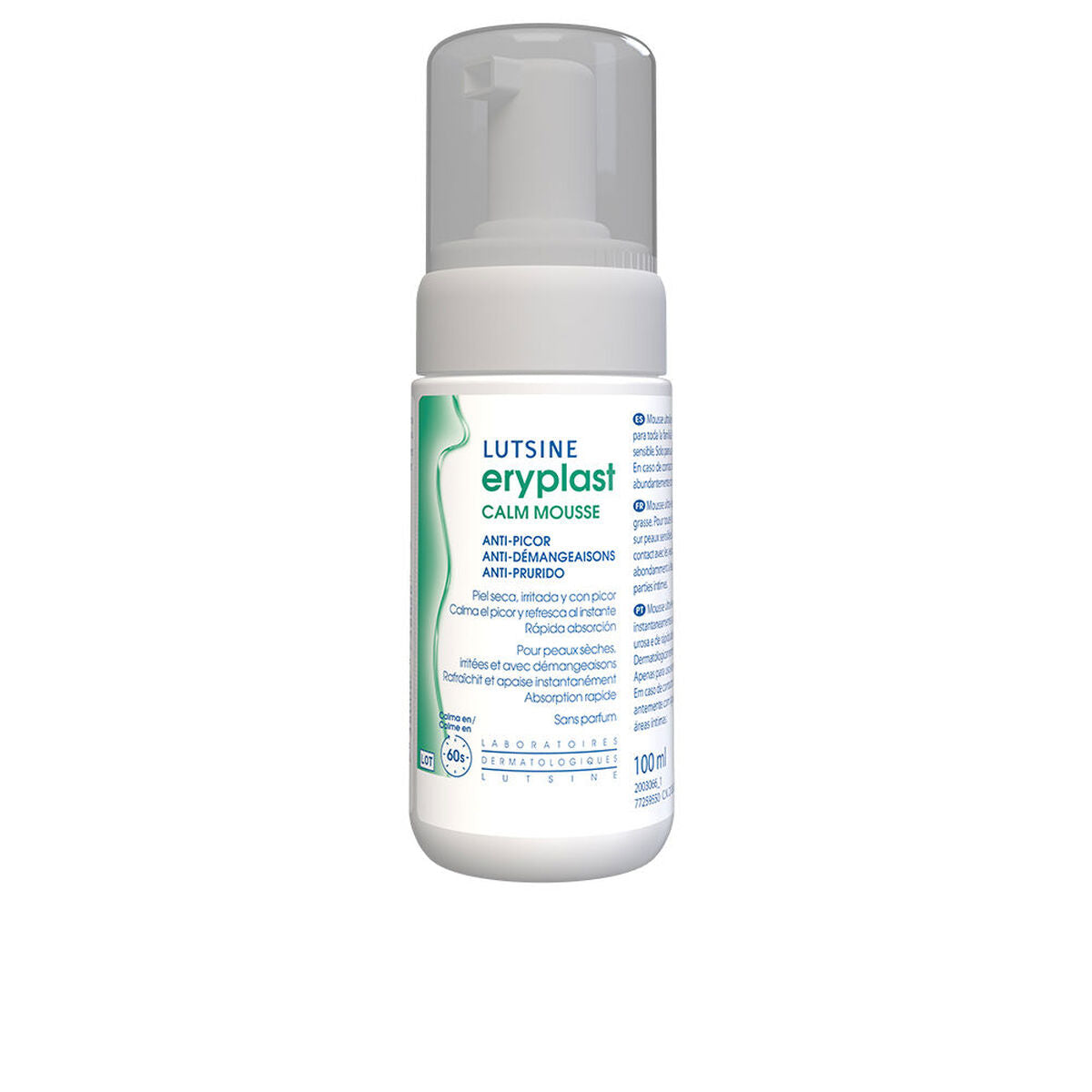 Beroligende balsam mod kløe og irriteret hud Lutsine ERYPLAST CALM 100 ml produktemballage