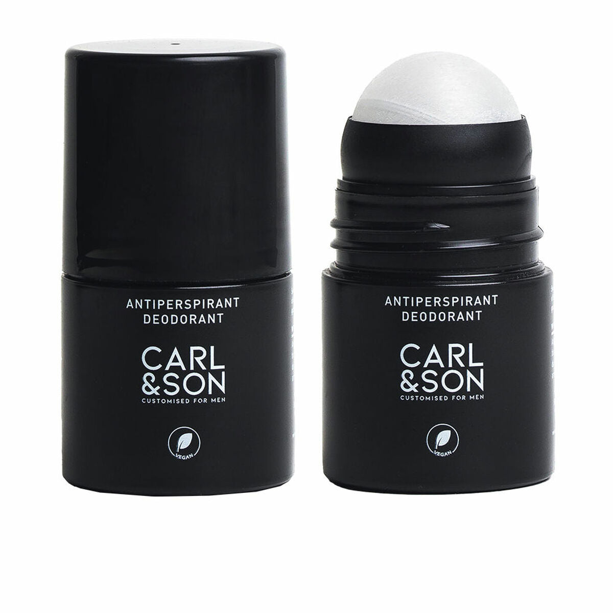 Roll-On Deodorant Carl&son Antiperspirant Deodorant 50 ml Antiperspirant til mænd produktemballage