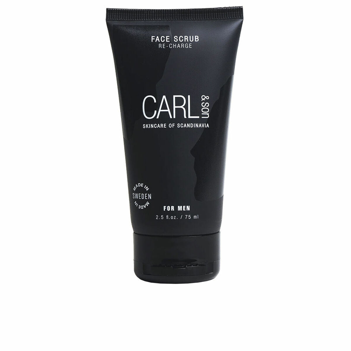 Facial Exfoliator Carl&son Face Scrub 75 ml til mænd produktemballage