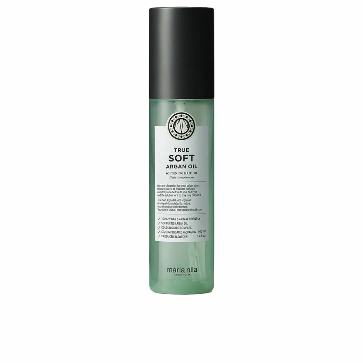 Hårolie Maria Nila TRUE SOFT 100 ml produktemballage