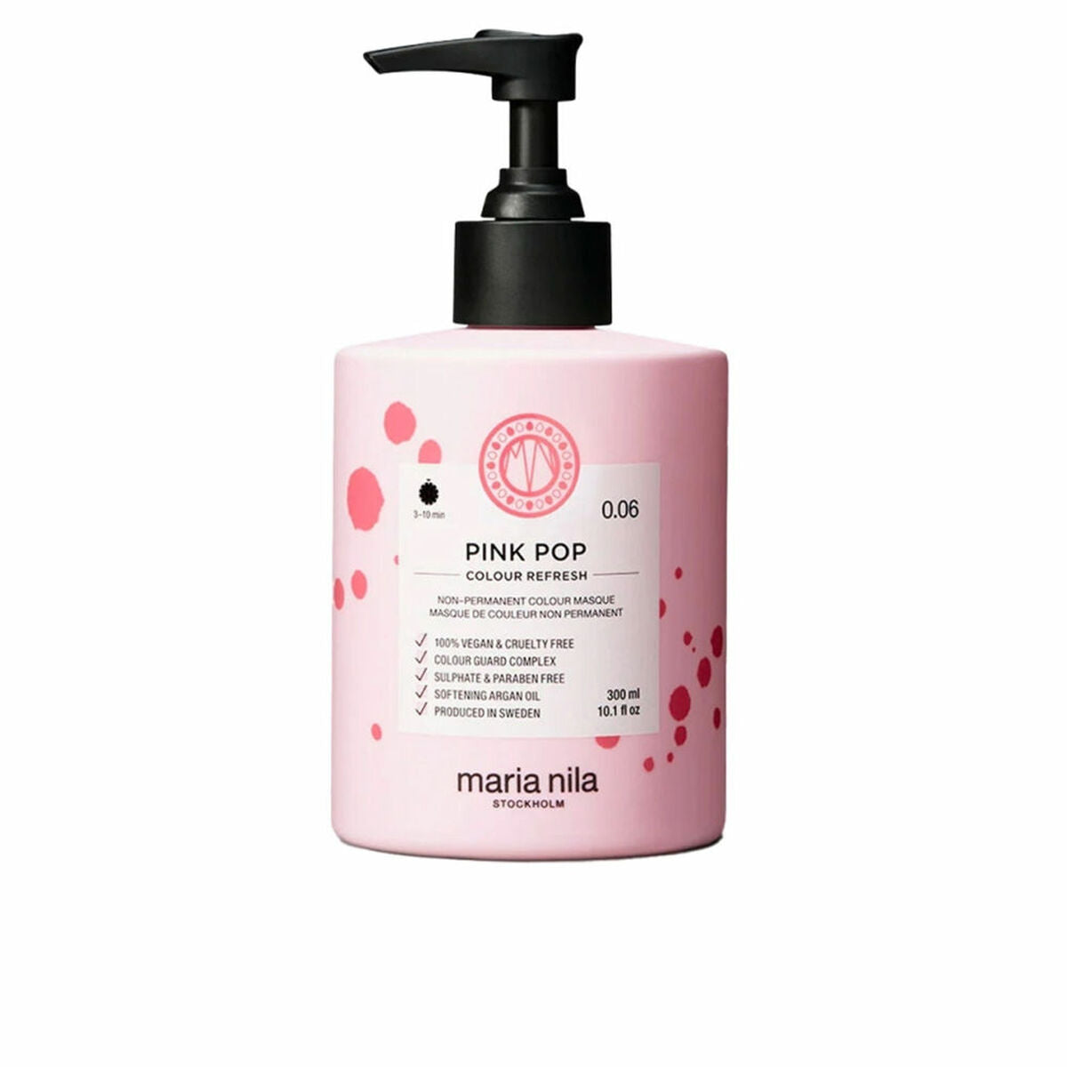 Semi-Permanent Tint Maria Nila FARVE OPFRISKNING Nº 0,06-Pink Pop 300 ml til Damer produktemballage