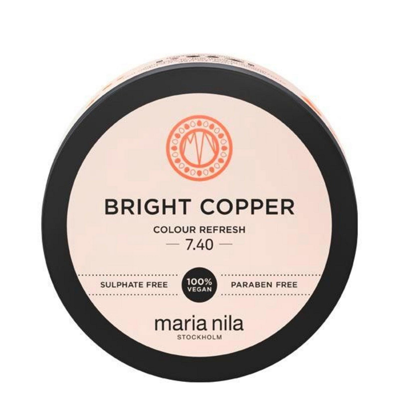 Maria Nila, Colour Refresh, Hair Colouring Cream Mask, Colour, 7.40 Bright Copper, 100 ml