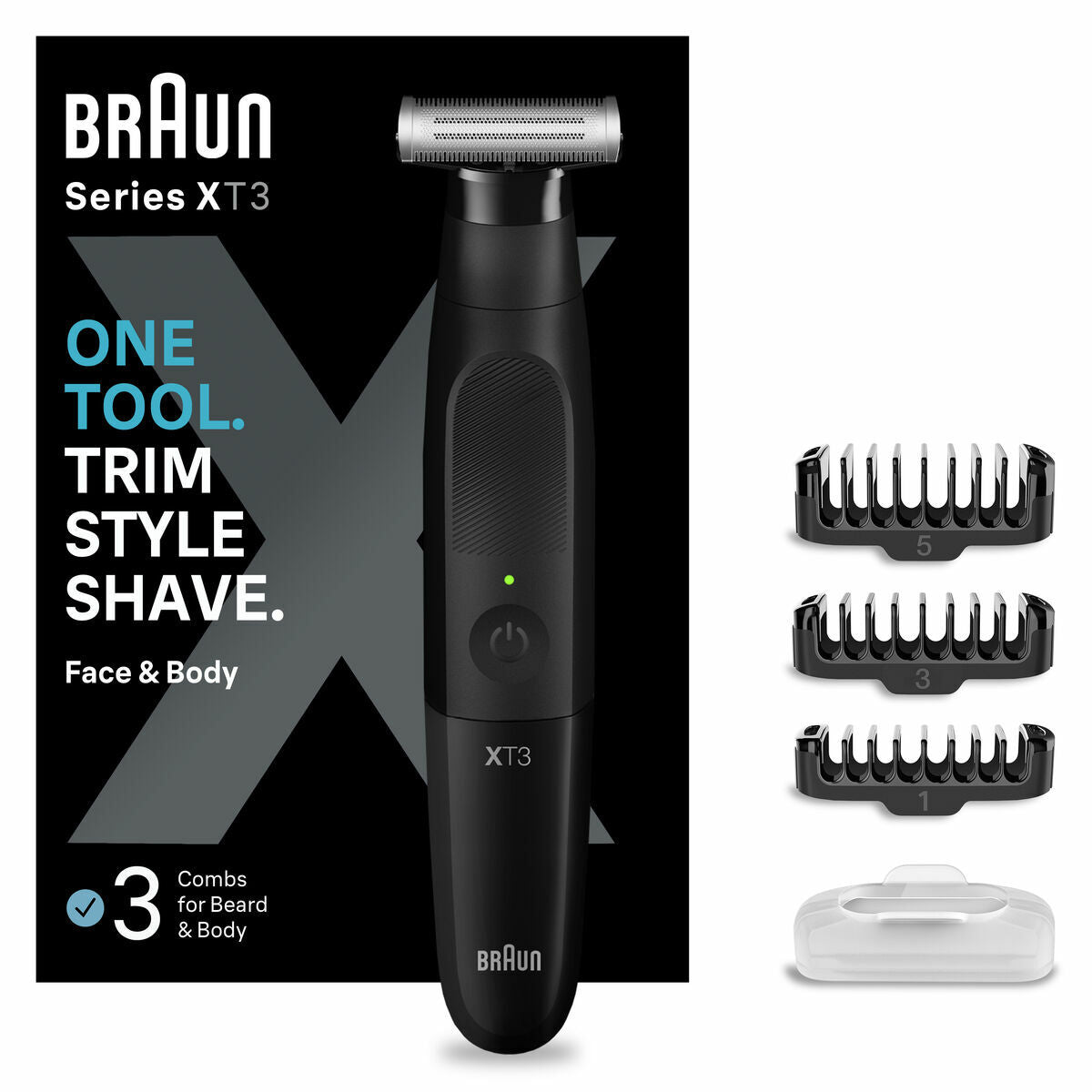 Hårklipper/Shaver Braun (3 enheder) produktemballage