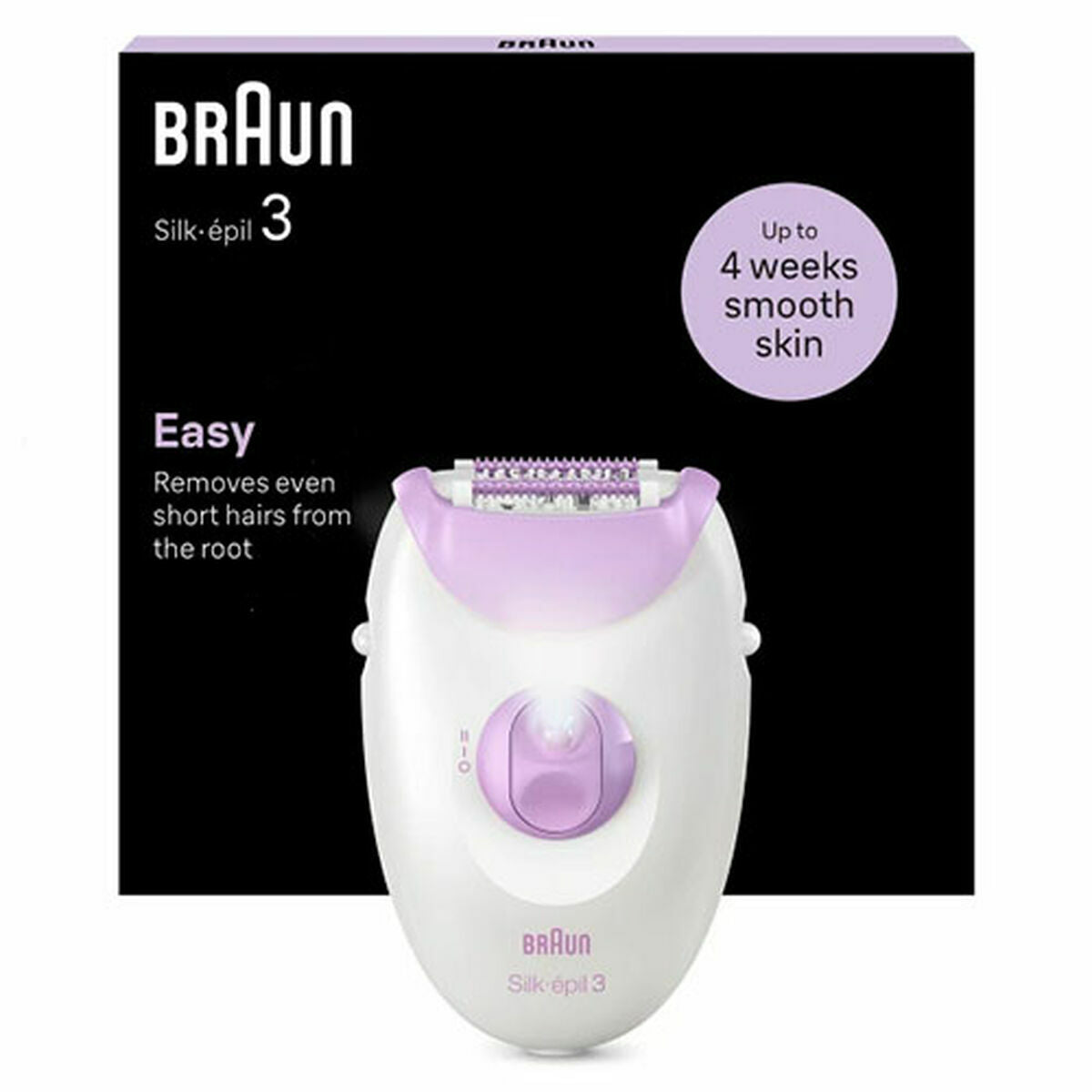 Elektrisk hårfjerner Braun SILK EPIL 3 produktemballage