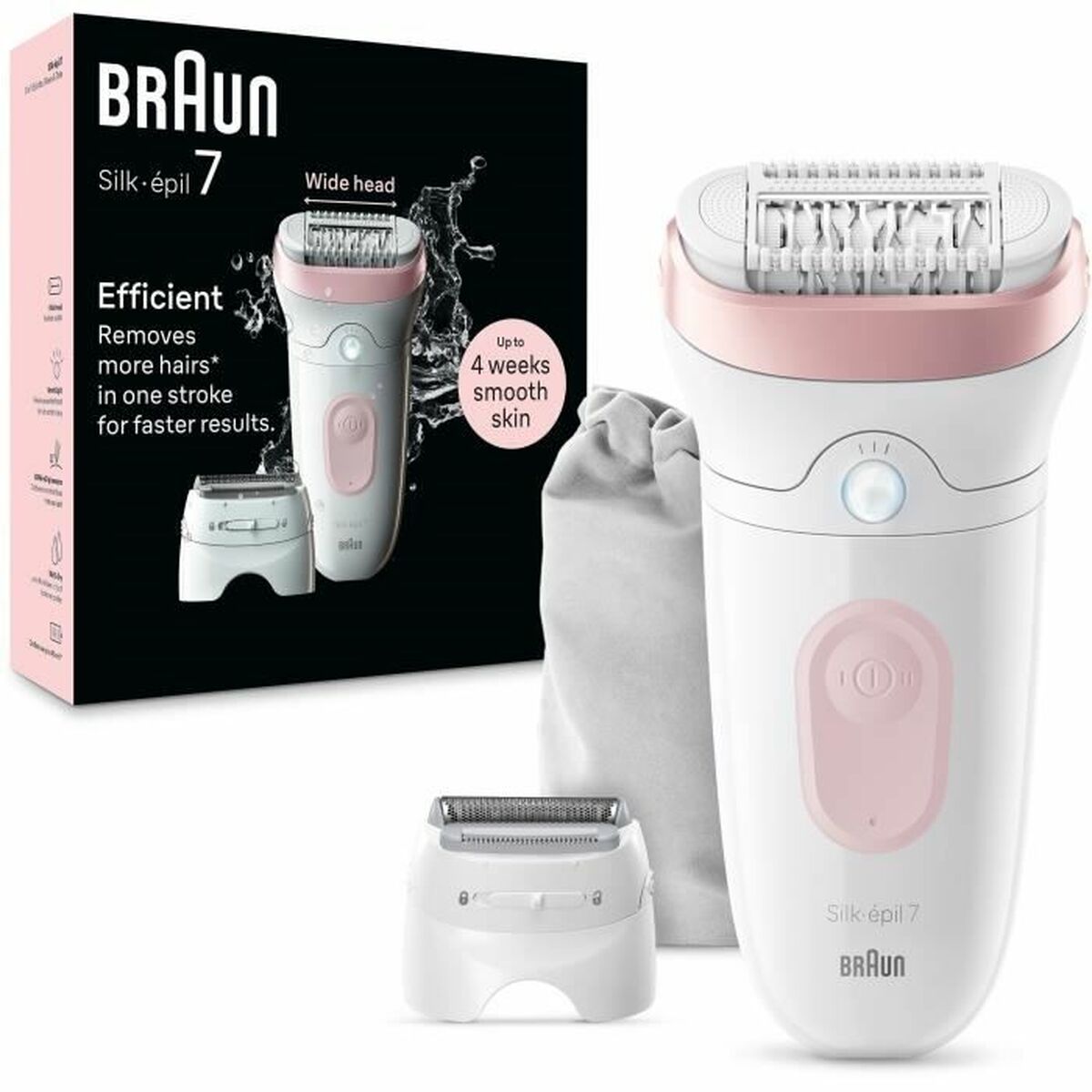 Elektrisk hårfjerner Braun Silk-épil 7 7-030 produktemballage