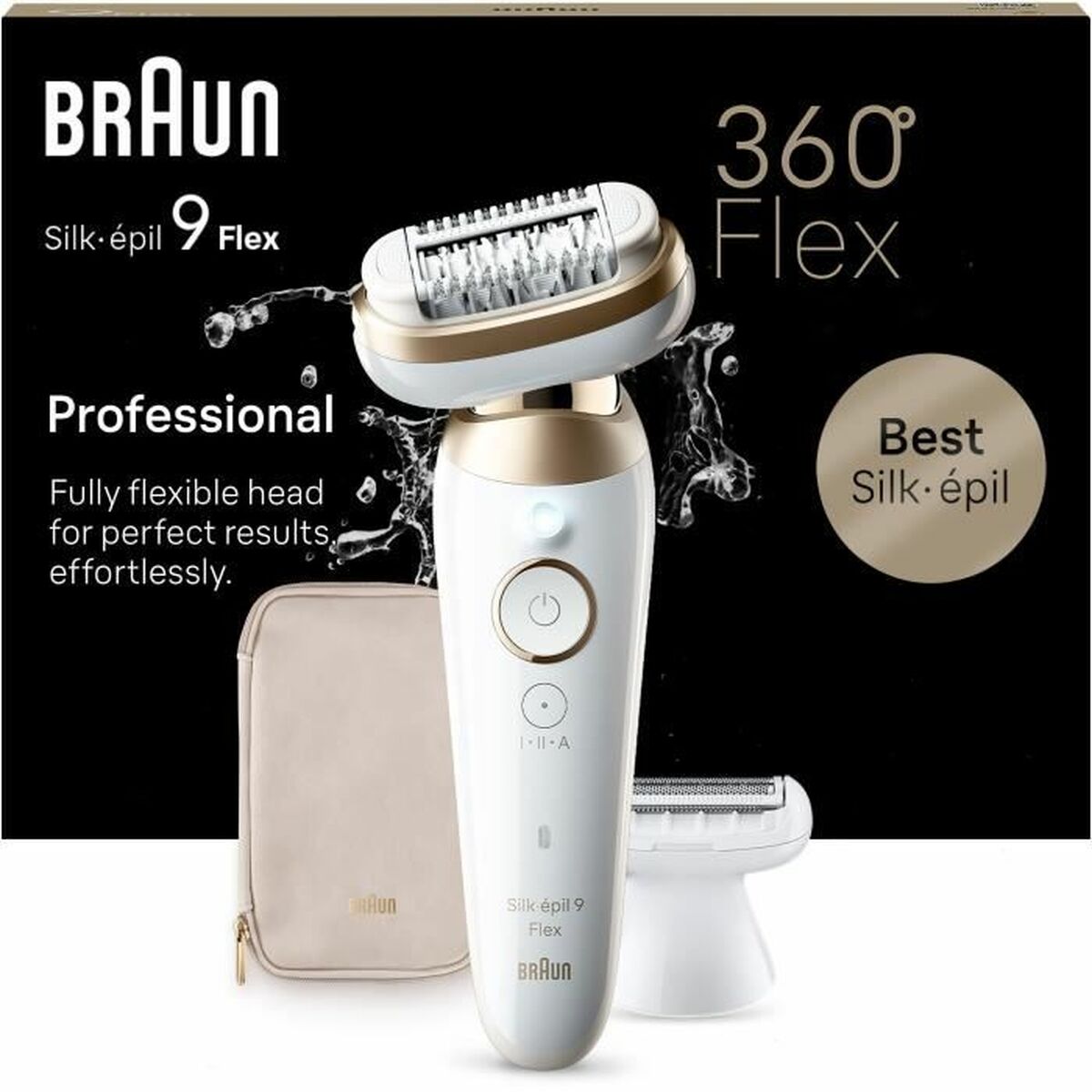 Elektrisk hårfjerner Braun Flex 9-041 3D produktemballage
