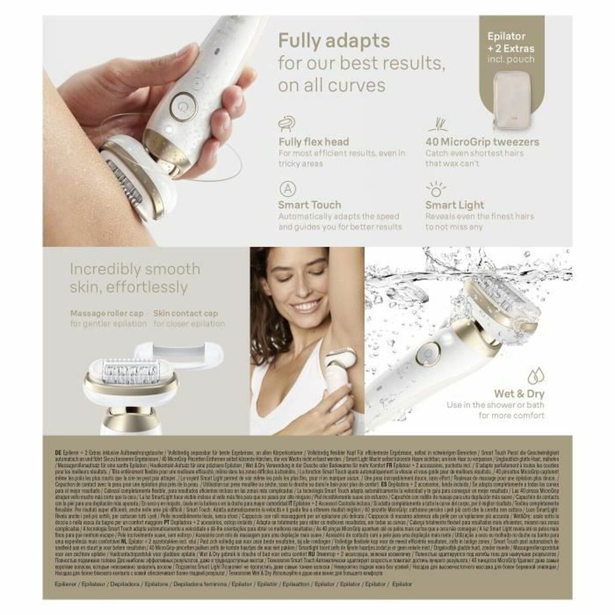 Electric Hair Remover Braun produktemballage