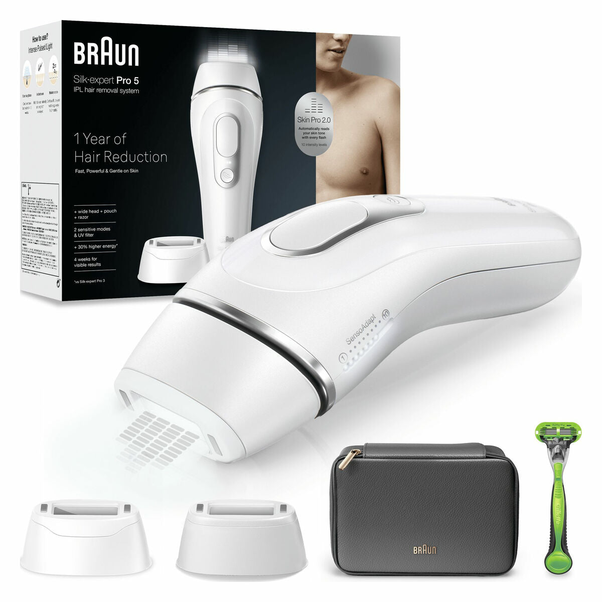Electric Hair Remover Braun produktemballage