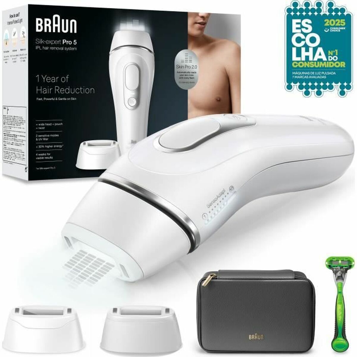 Electric Hair Remover Braun produktemballage