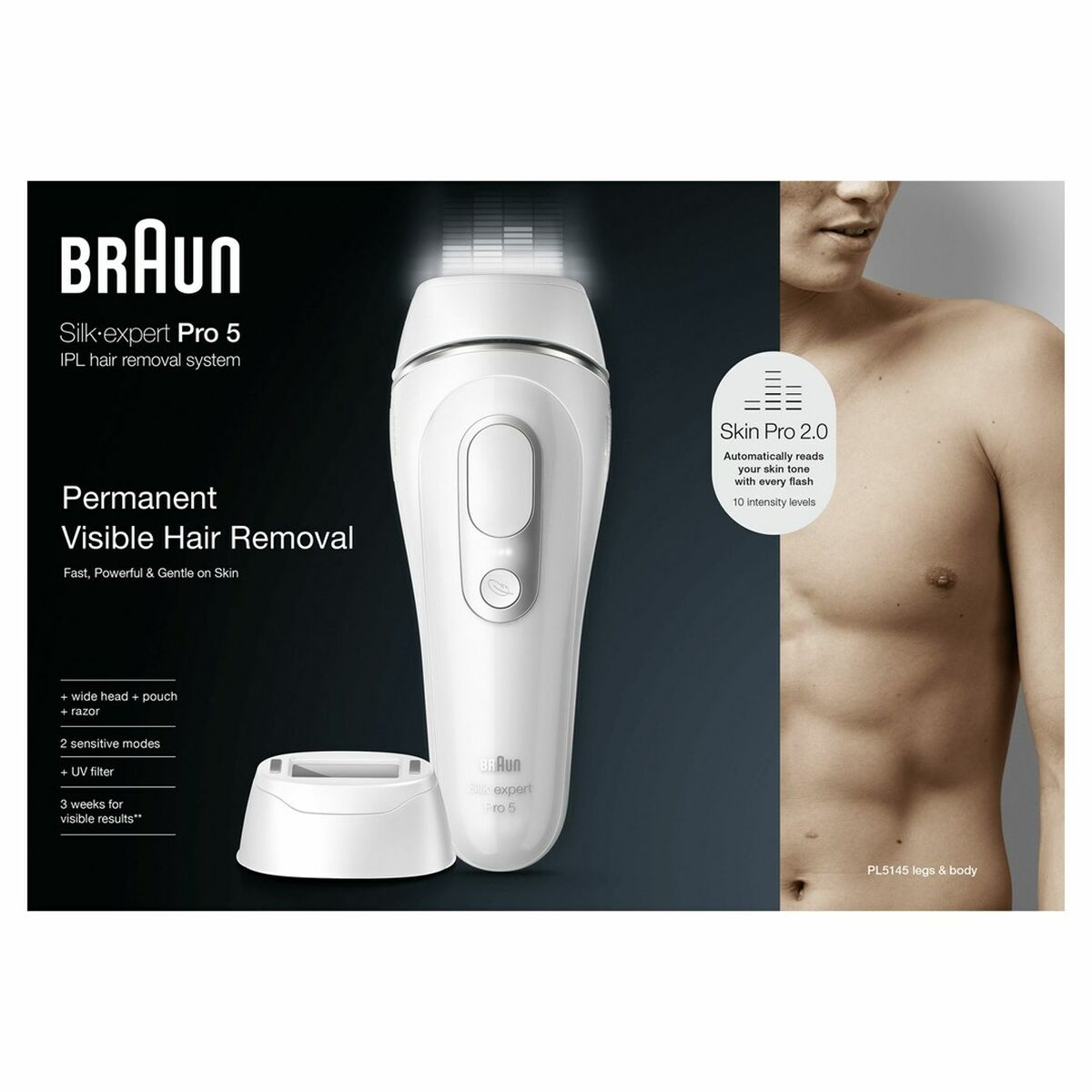 Electric Hair Remover Braun produktemballage
