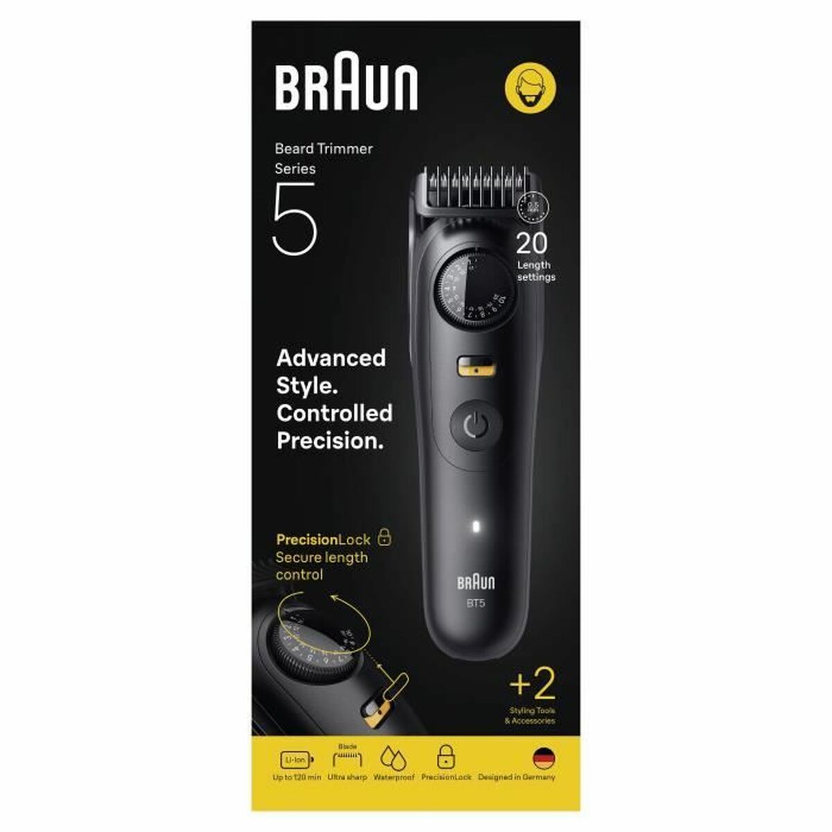 Hårklippere Braun produktemballage