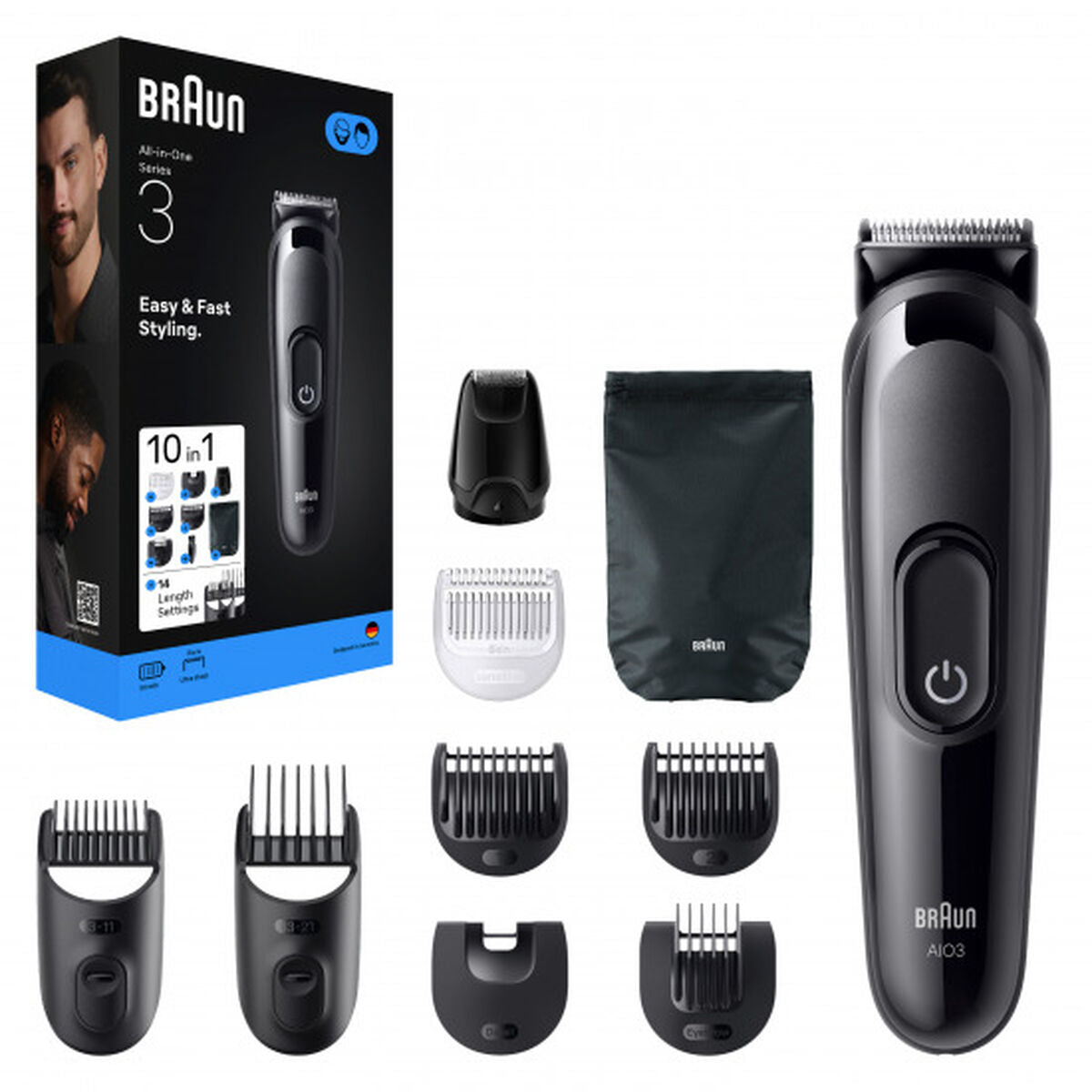 Hårklippere Braun S3 ALL IN AIO3560 produktemballage